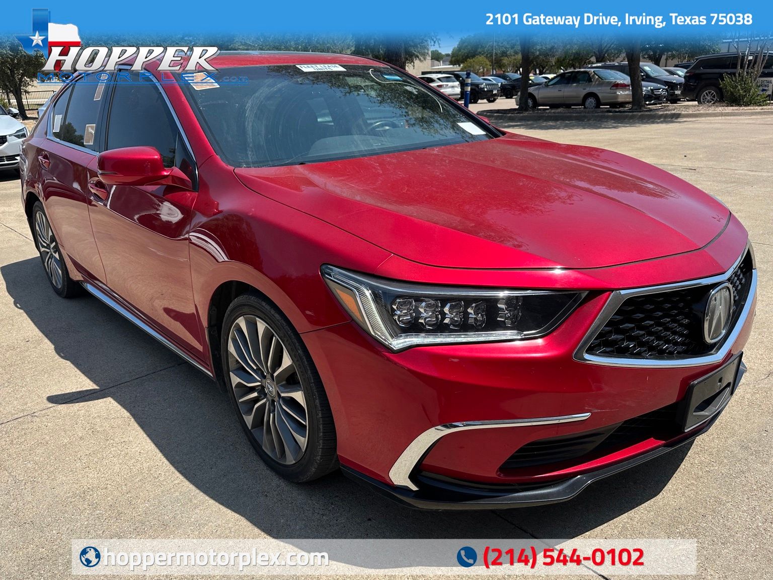 Red 2020 Acura RLX Sedan Front-Wheel Drive Automatic