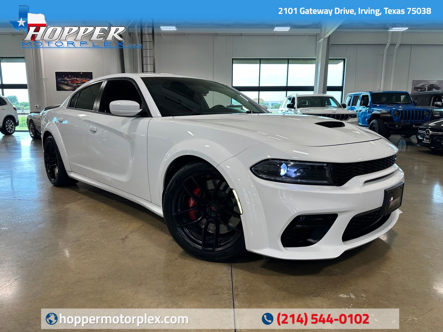 White Knuckle Clearcoat 2022 Dodge Charger Scat Pack Widebody RWD Sedan Rear-Wheel Drive 8-Speed Automatic