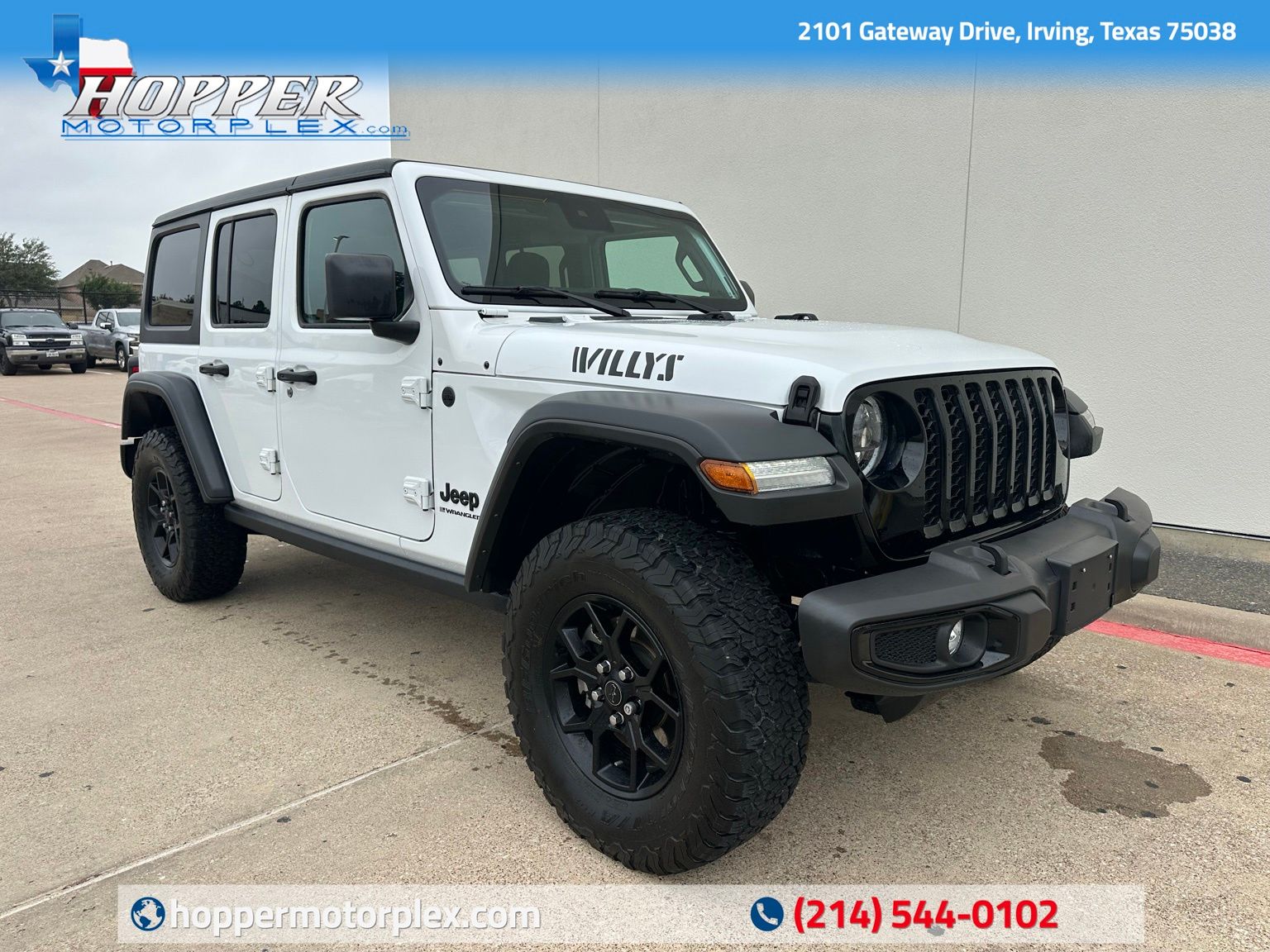 Bright White Clearcoat 2024 Jeep Wrangler Willys 4-Door 4WD SUV / Crossover Four-Wheel Drive 8-Speed Automatic