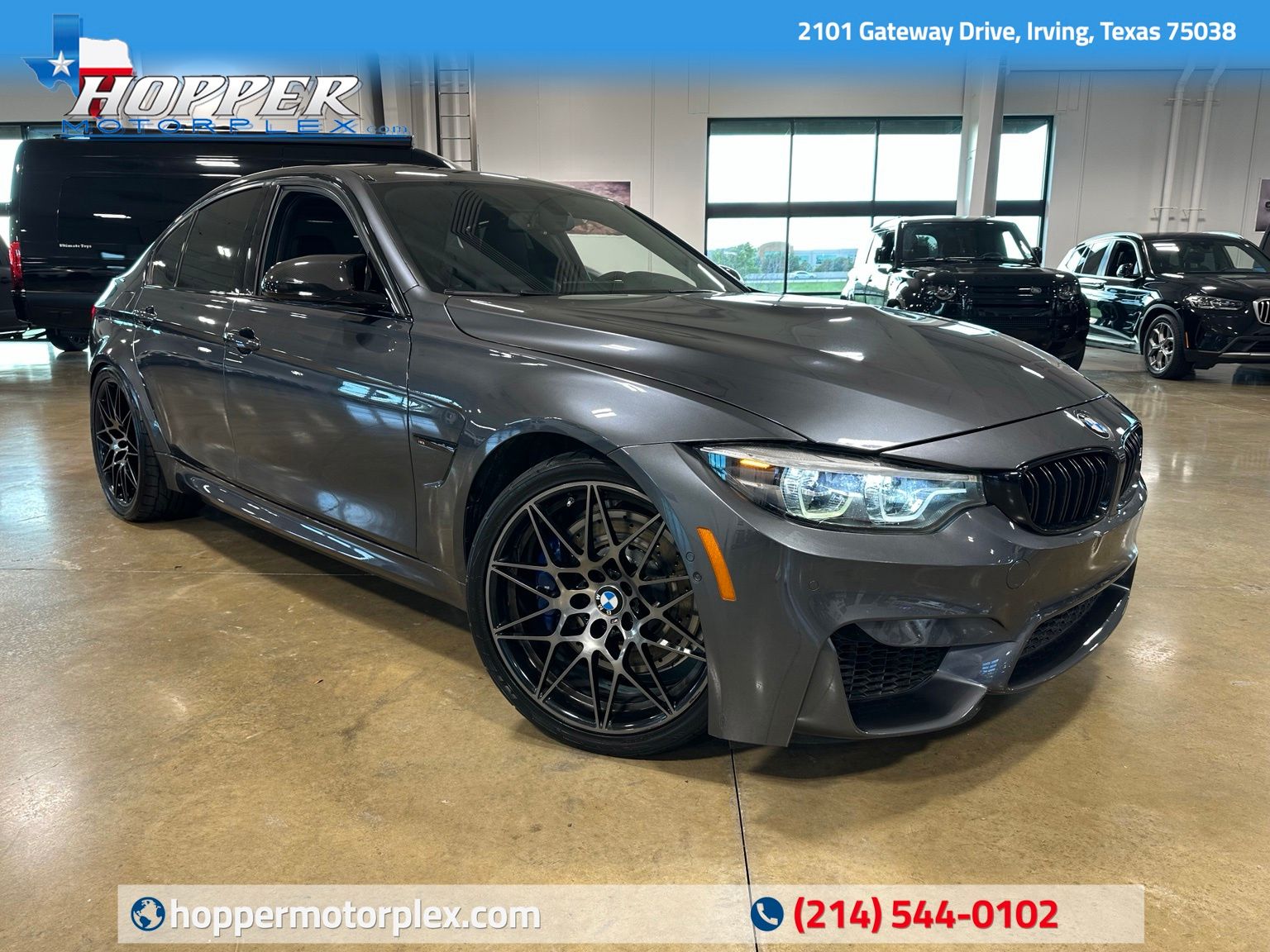 Mineral Gray Metallic 2018 BMW M3 Sedan Rear-Wheel Drive 7-Speed Automatic