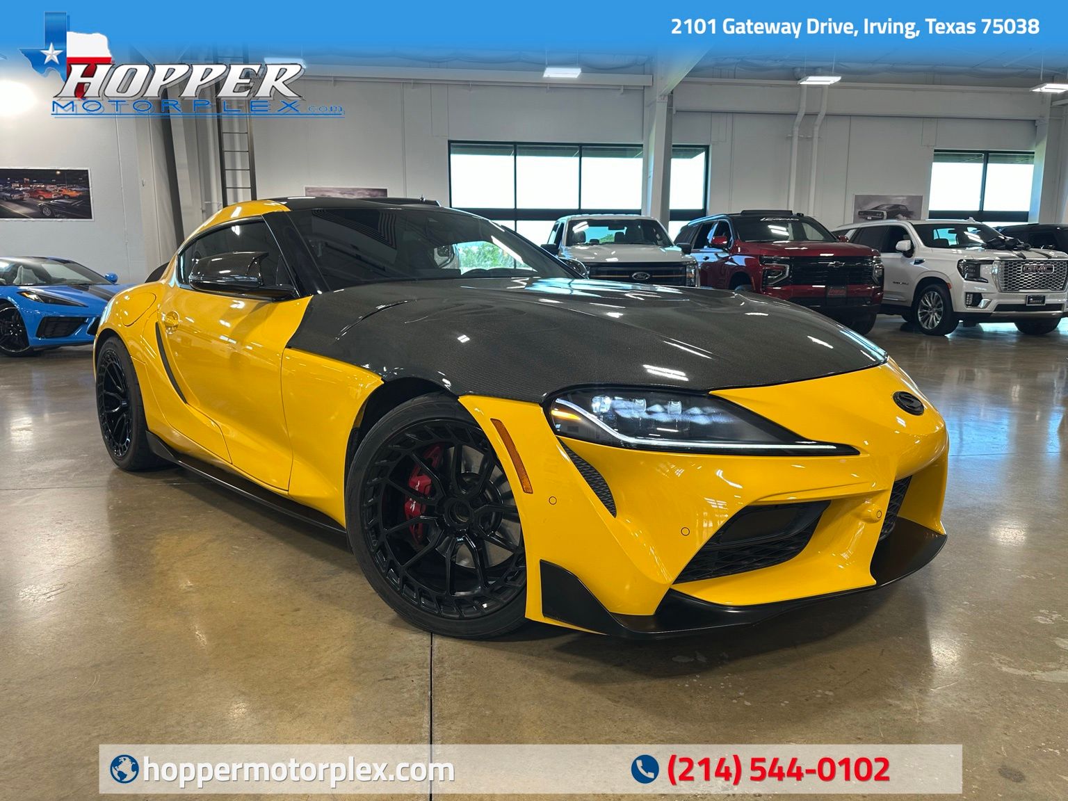 Yellow 2021 Toyota Supra 3.0 Premium RWD Coupe Rear-Wheel Drive Automatic