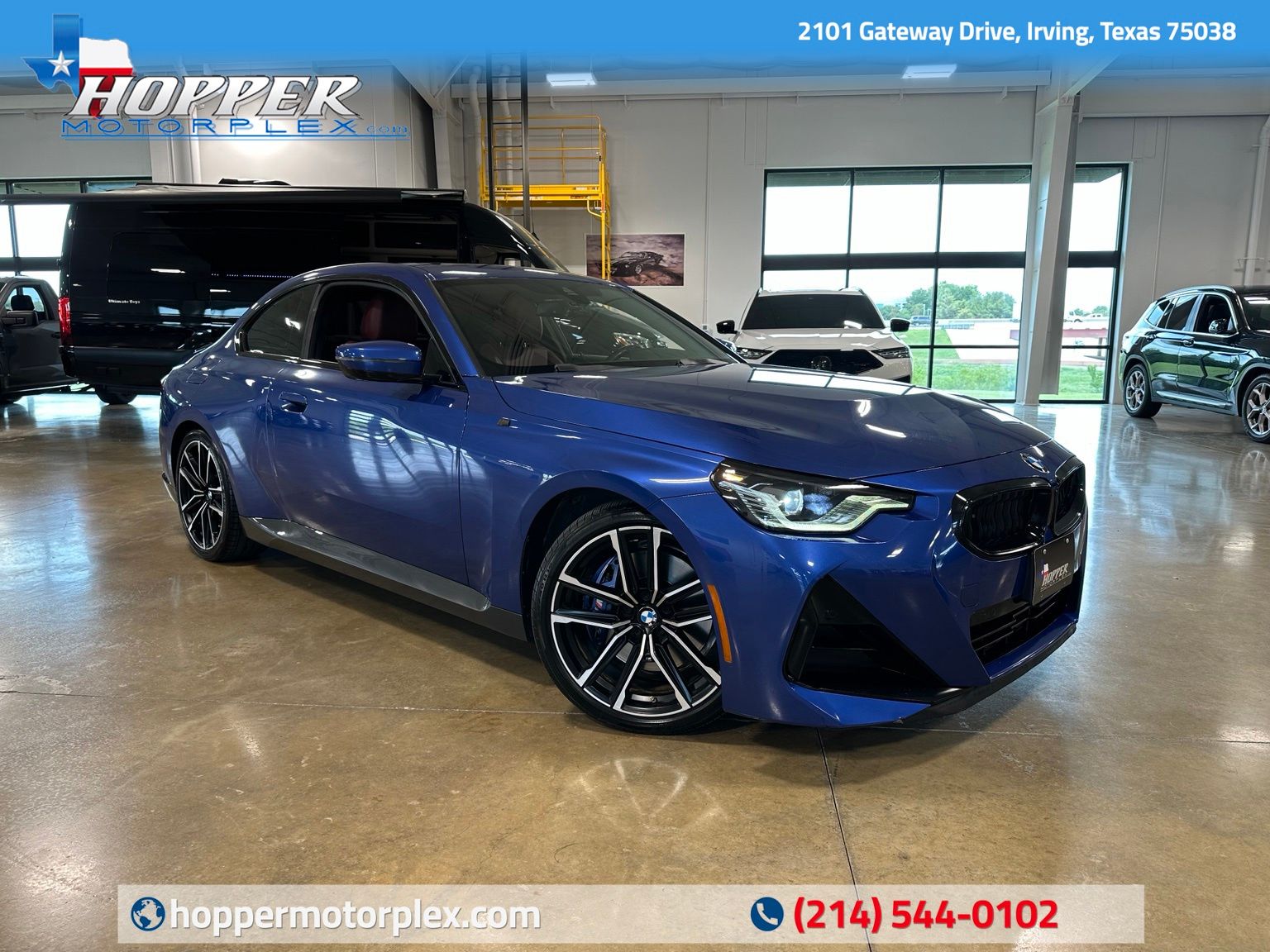 Portimao Blue Metallic 2022 BMW 2 Series Coupe Rear-Wheel Drive 8-Speed Automatic