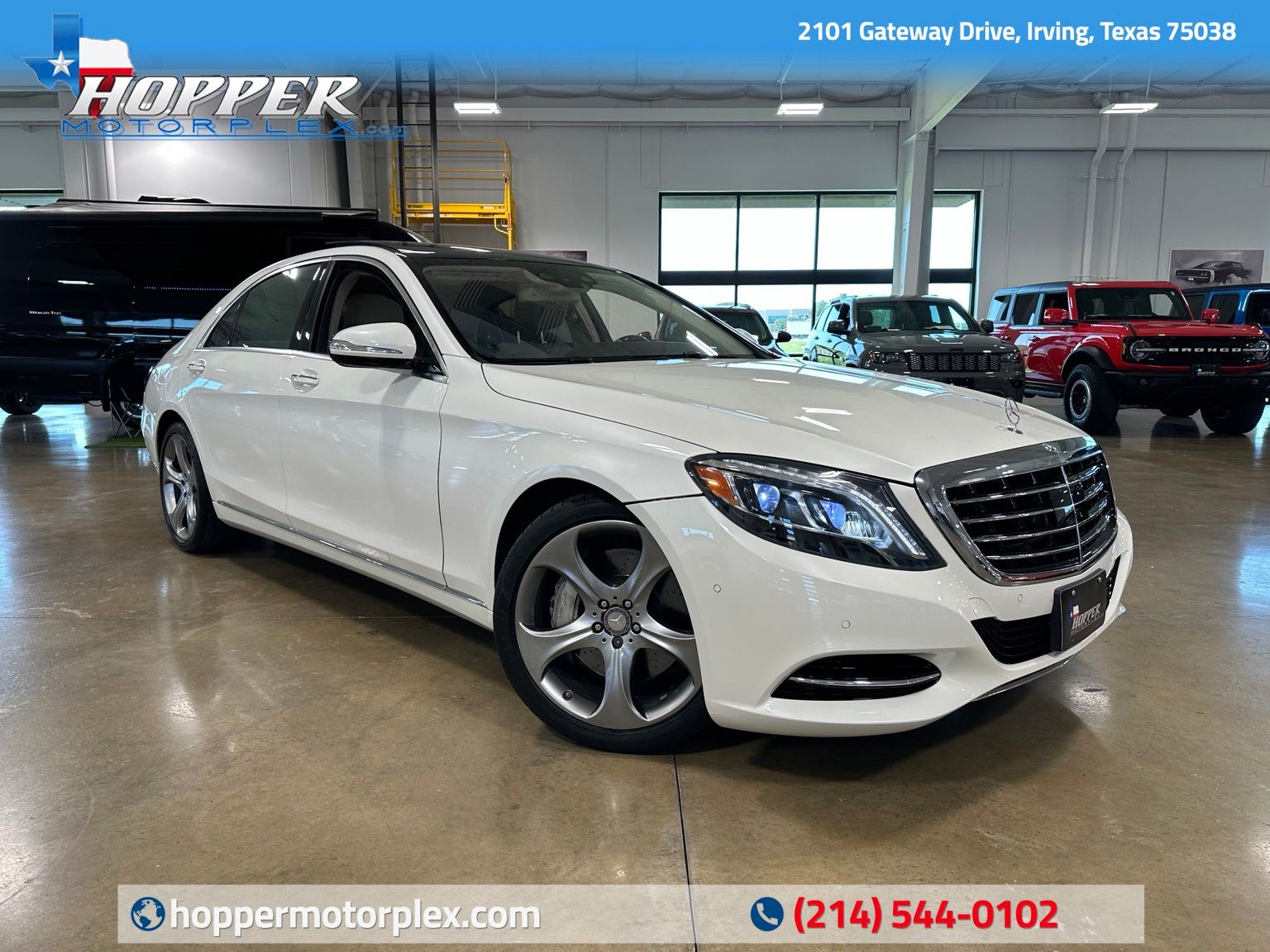 White 2014 Mercedes-Benz S-Class Sedan All-Wheel Drive 7-Speed Automatic