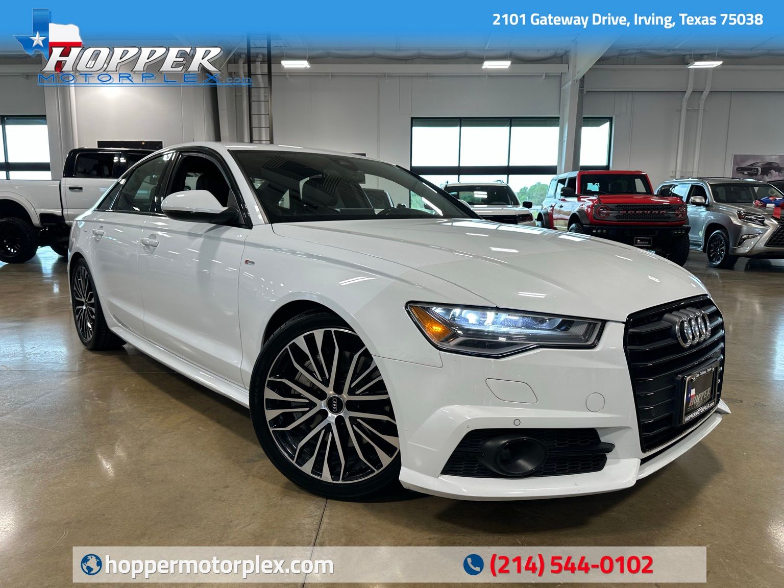 Glacier White 2018 Audi A6 2.0T Premium Plus Sedan FWD Sedan Front-Wheel Drive 7-Speed Automatic
