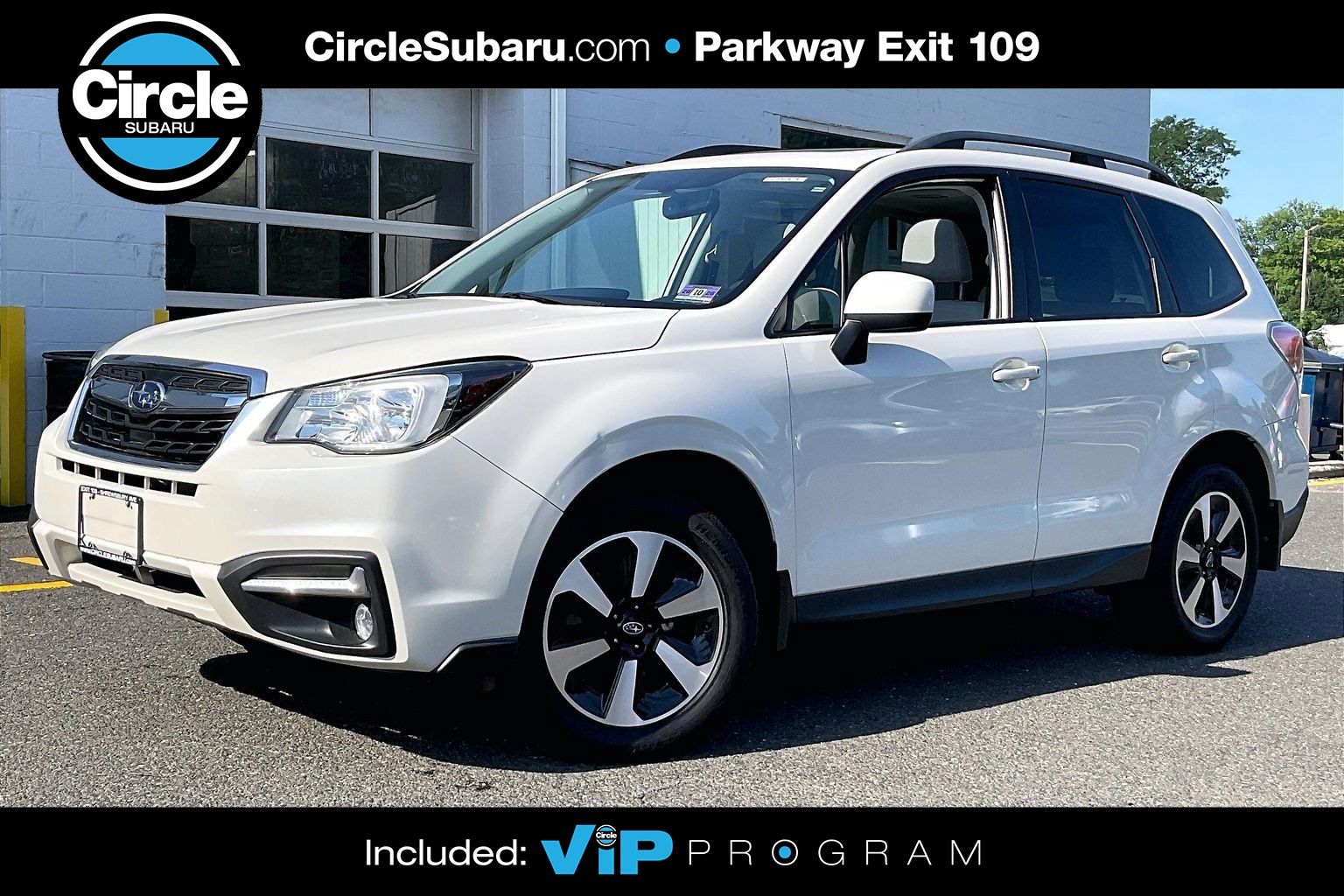 Crystal White Pearl 2018 Subaru Forester SUV / Crossover All-Wheel Drive Continuously Variable Transmission