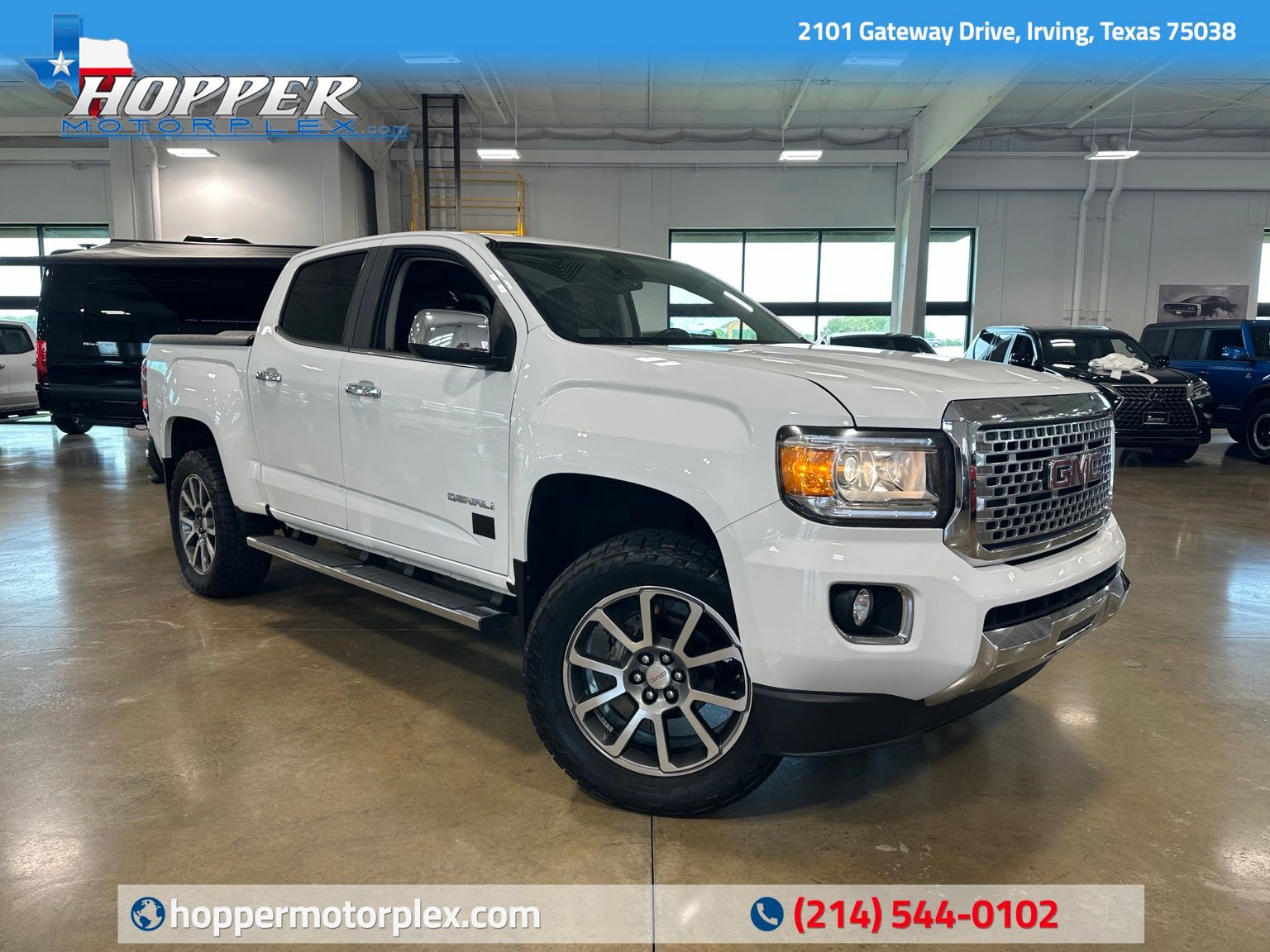 Summit White 2019 GMC Canyon Pickup Truck Four-Wheel Drive 8-Speed Automatic