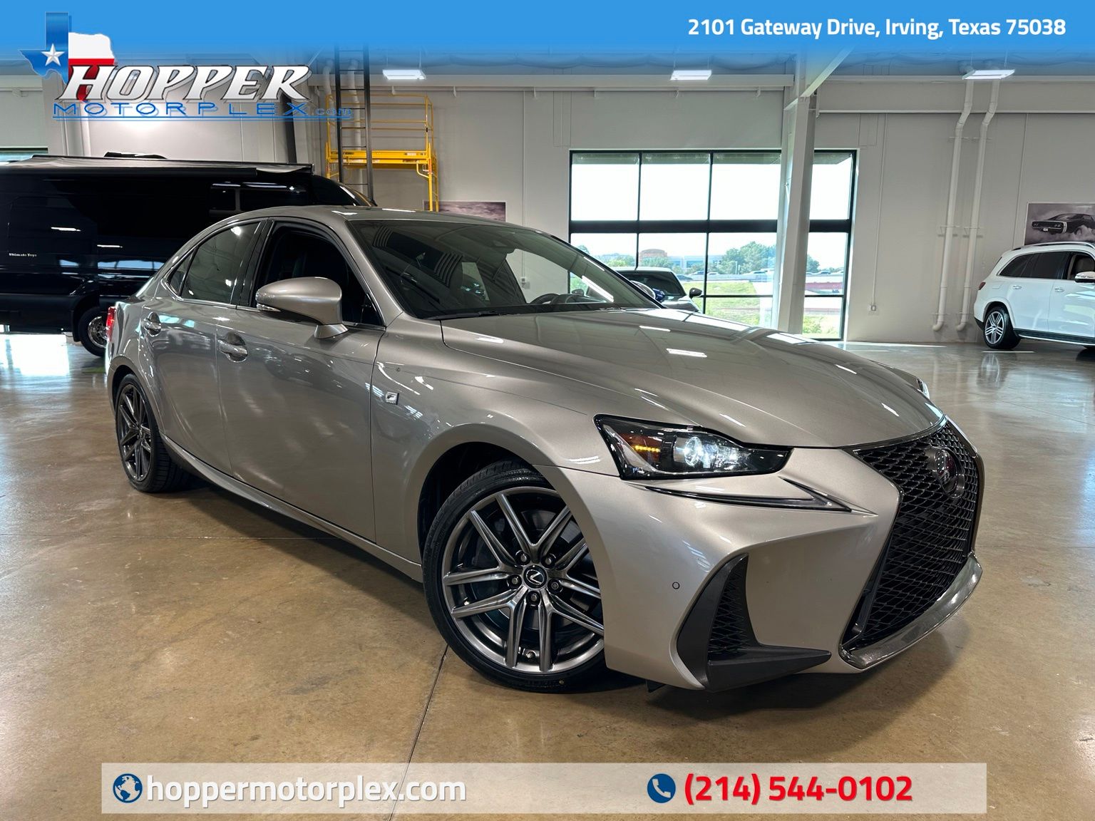 Silver 2019 Lexus IS Sedan Rear-Wheel Drive 8-Speed Dual Clutch
