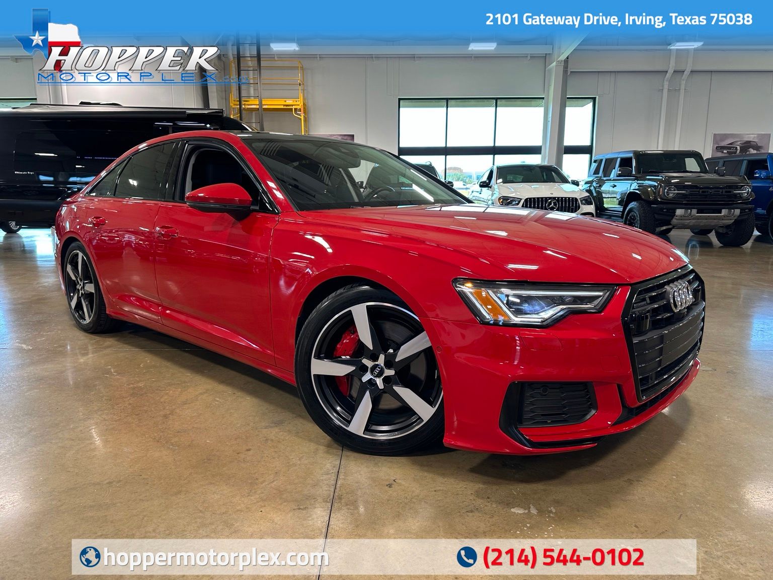 Red 2020 Audi A6 Sedan All-Wheel Drive 7-Speed Automatic