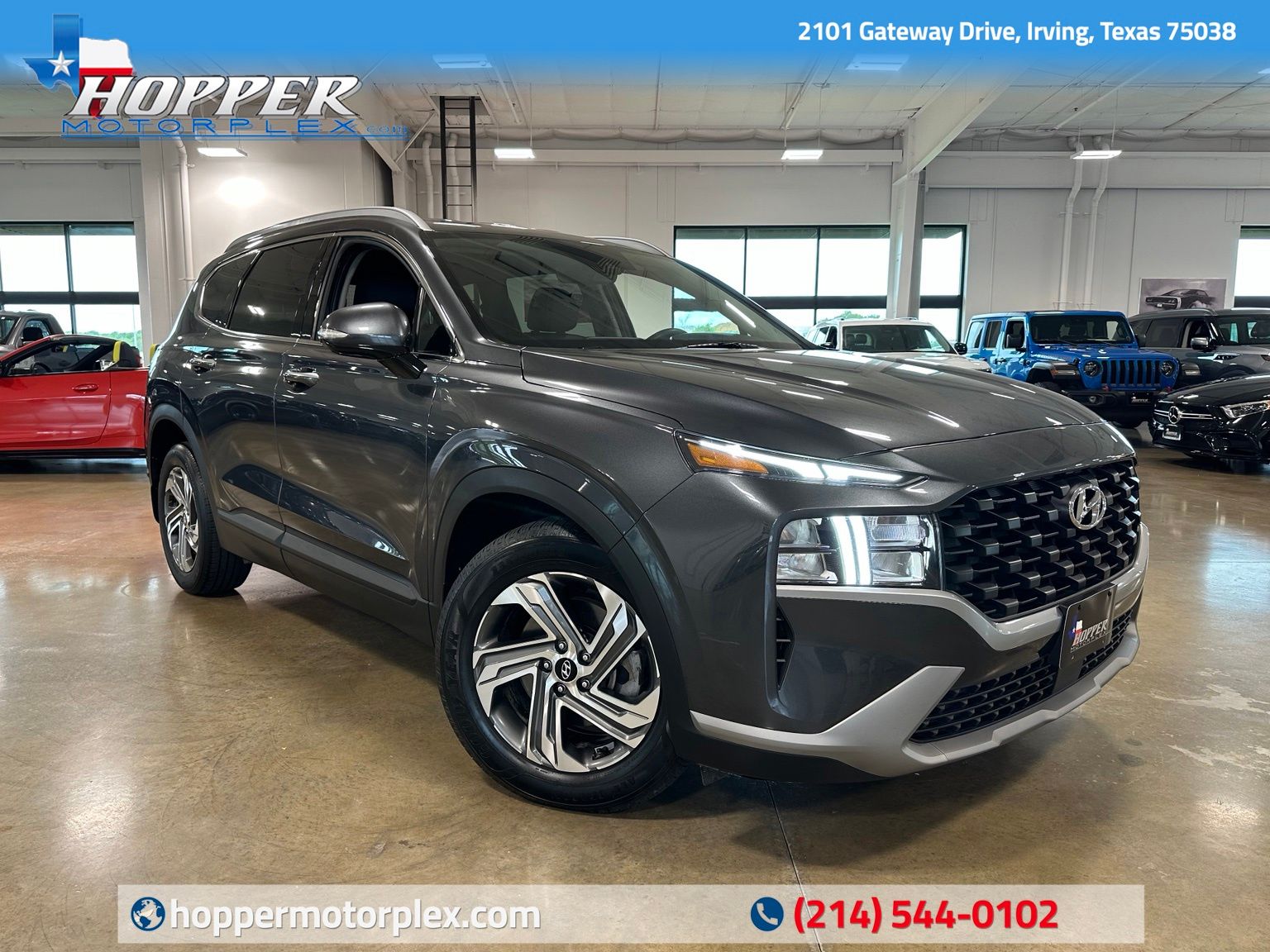 Portofino Gray 2023 Hyundai Santa Fe SUV / Crossover Front-Wheel Drive 8-Speed Automatic