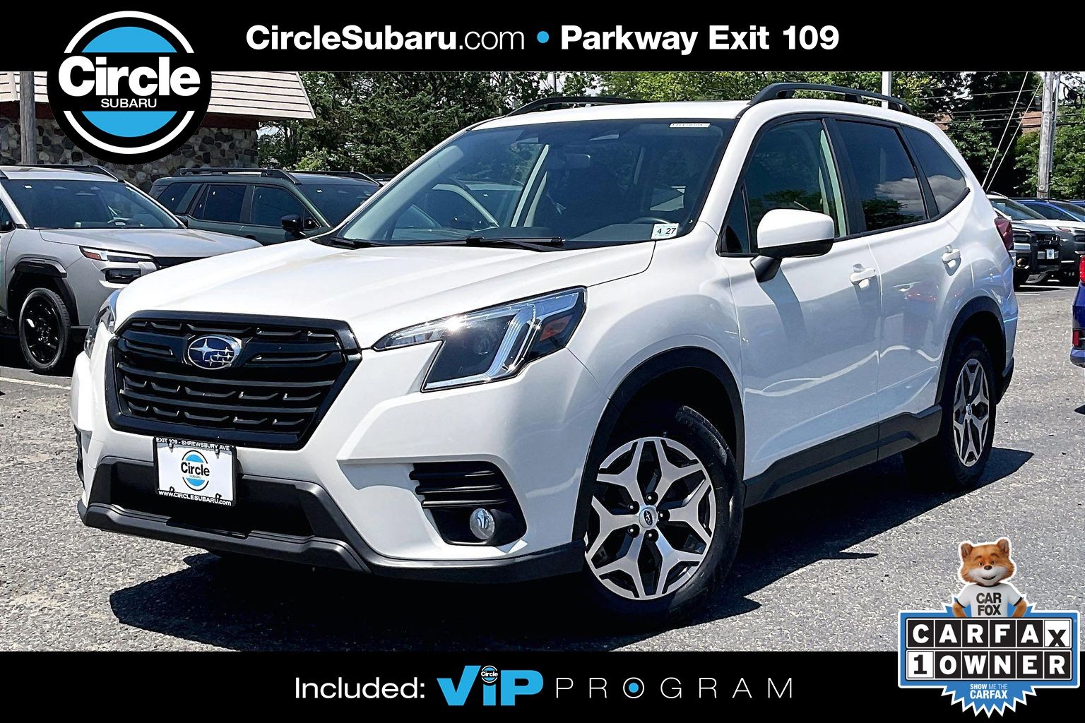 Crystal White Pearl 2022 Subaru Forester SUV / Crossover All-Wheel Drive Continuously Variable Transmission