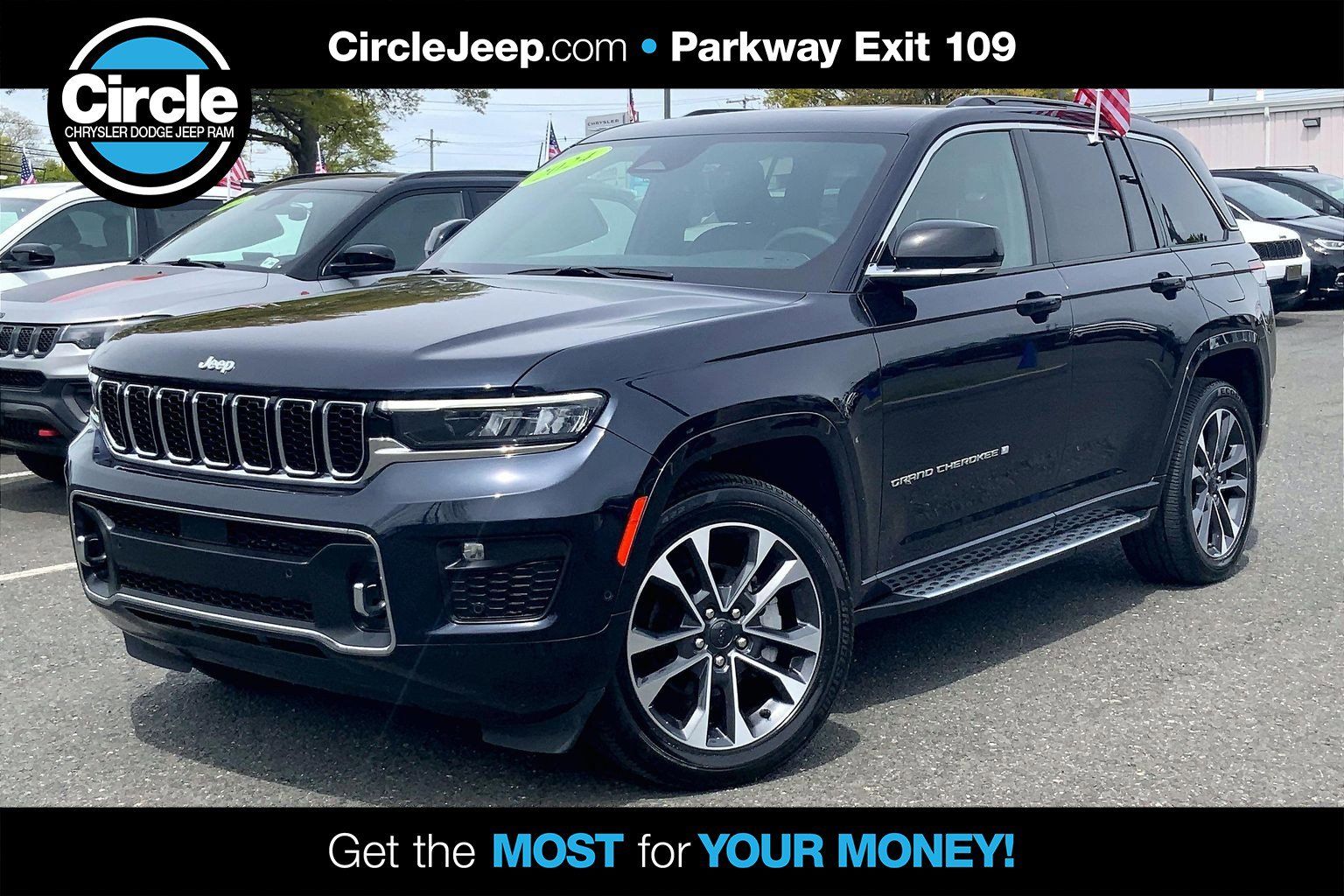 Midnight Sky 2024 Jeep Grand Cherokee Overland 4WD SUV / Crossover Four-Wheel Drive 8-Speed Automatic