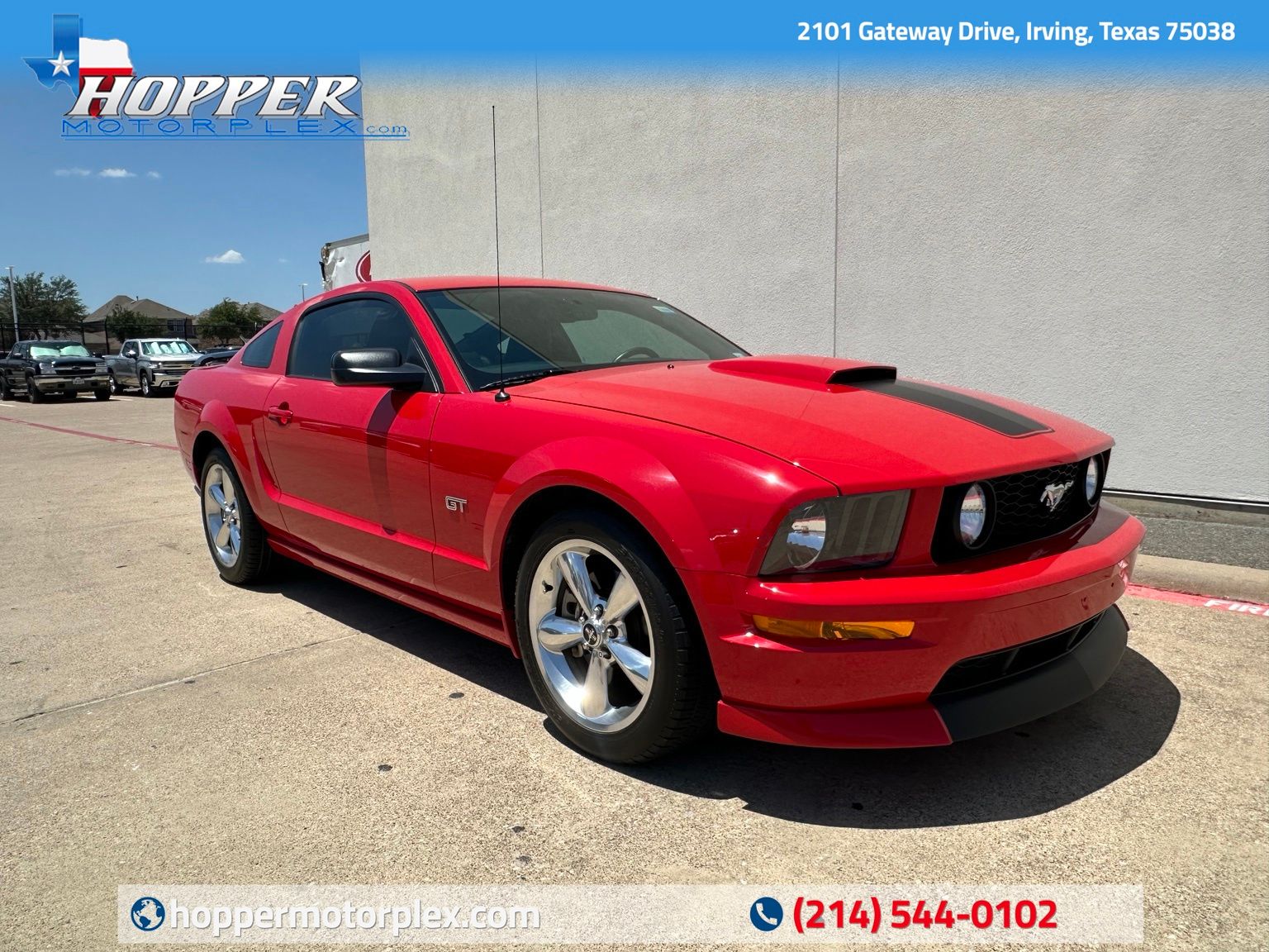 Red 2007 Ford Mustang Coupe 5-Speed Automatic