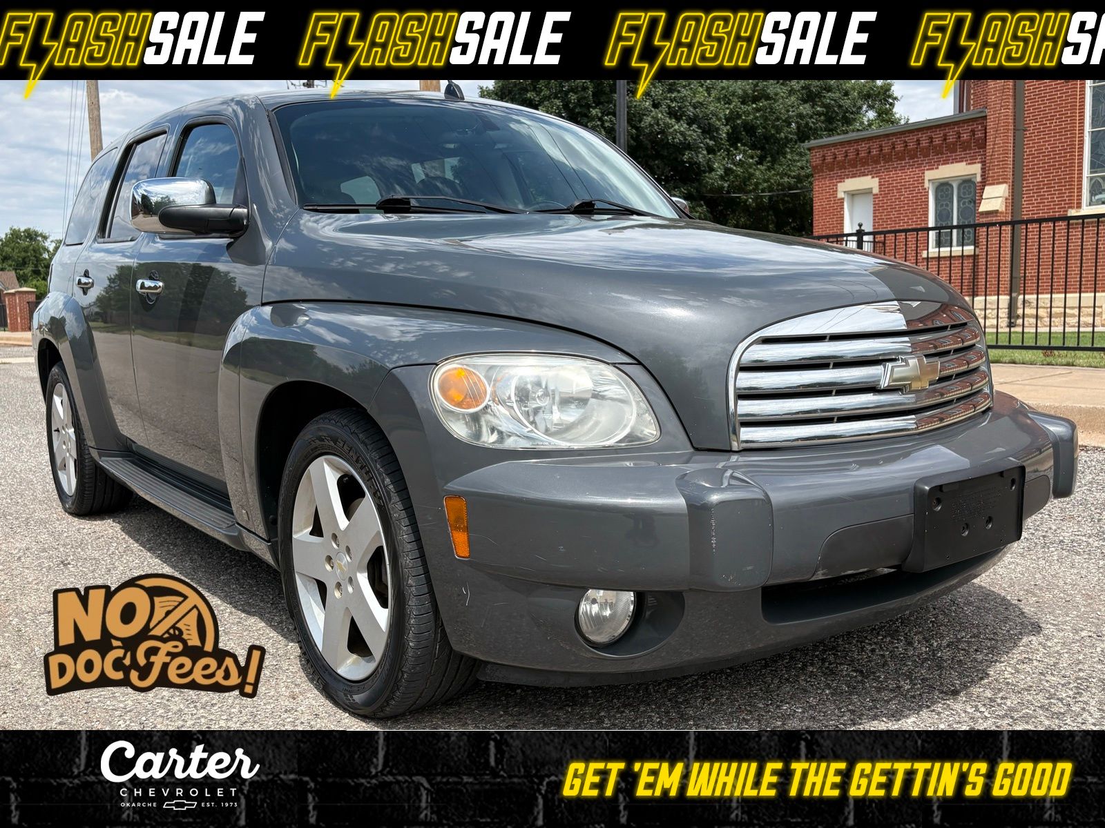 Dark Gray Metallic 2008 Chevrolet HHR Wagon Front-Wheel Drive 4-Speed Automatic