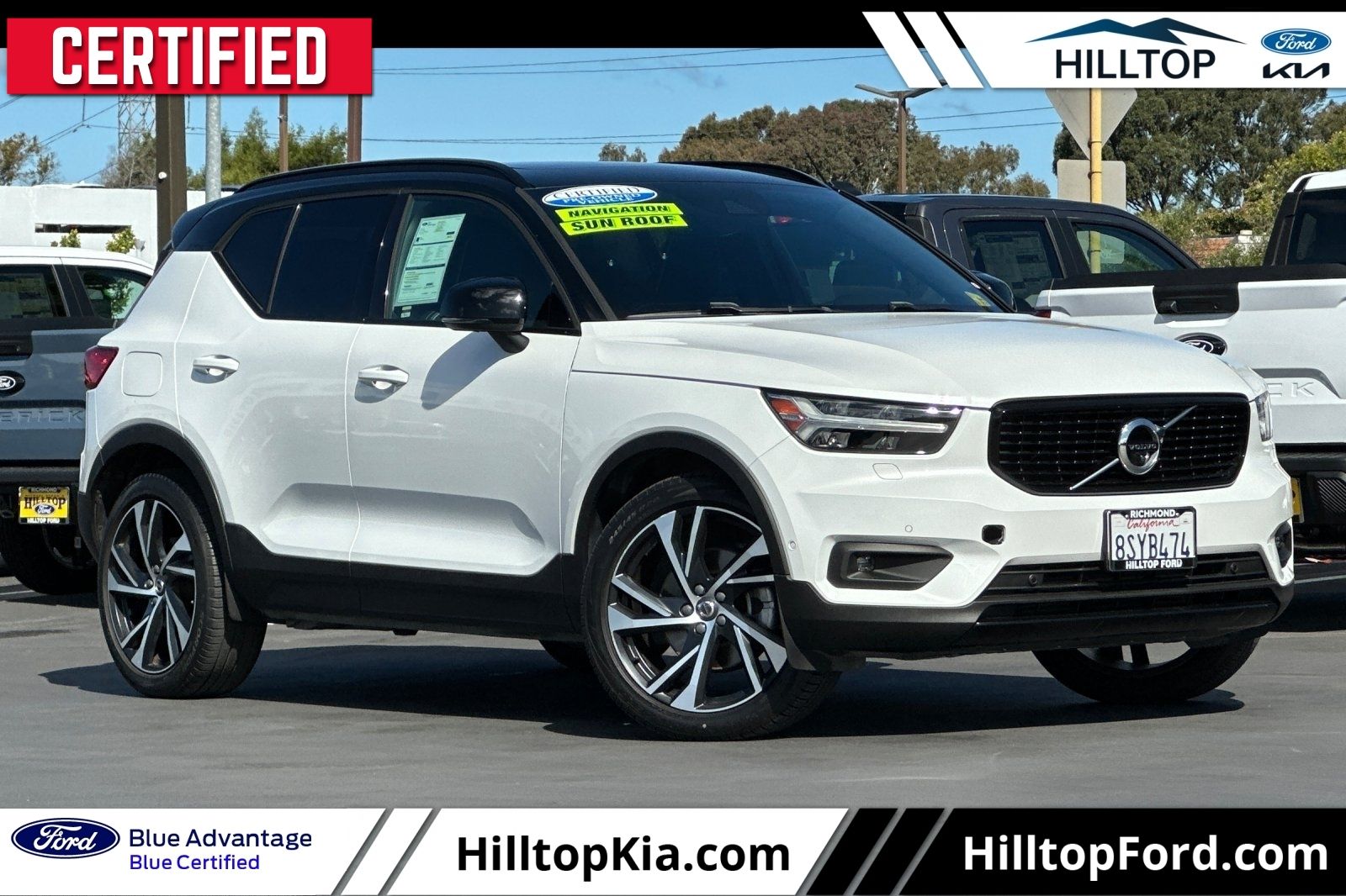 Crystal White 2019 Volvo XC40 T5 R-Design AWD SUV / Crossover All-Wheel Drive Automatic