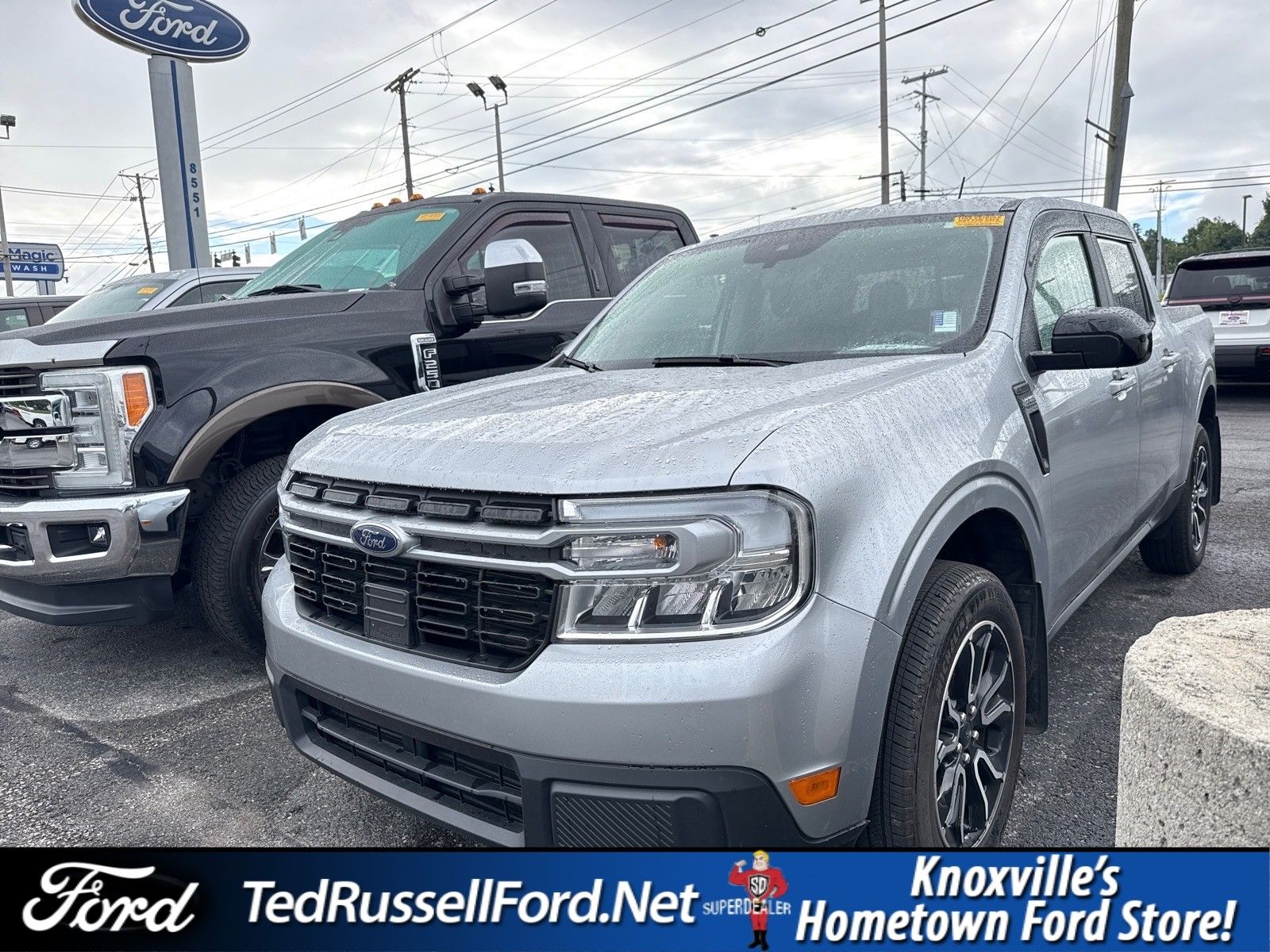 Silver Metallic 2024 Ford Maverick Pickup Truck Front-Wheel Drive Continuously Variable Transmission