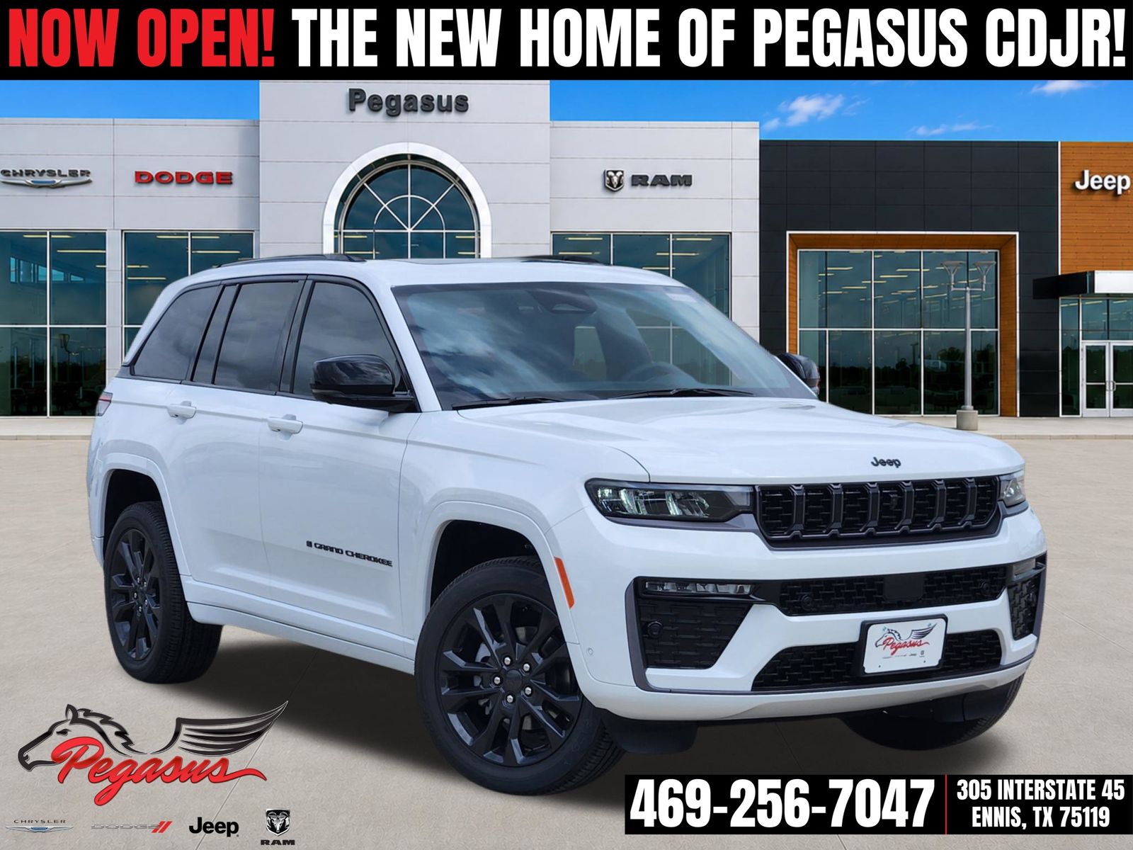 Bright White Clearcoat 2026 Jeep Grand Cherokee SUV / Crossover Four-Wheel Drive 8-Speed Automatic