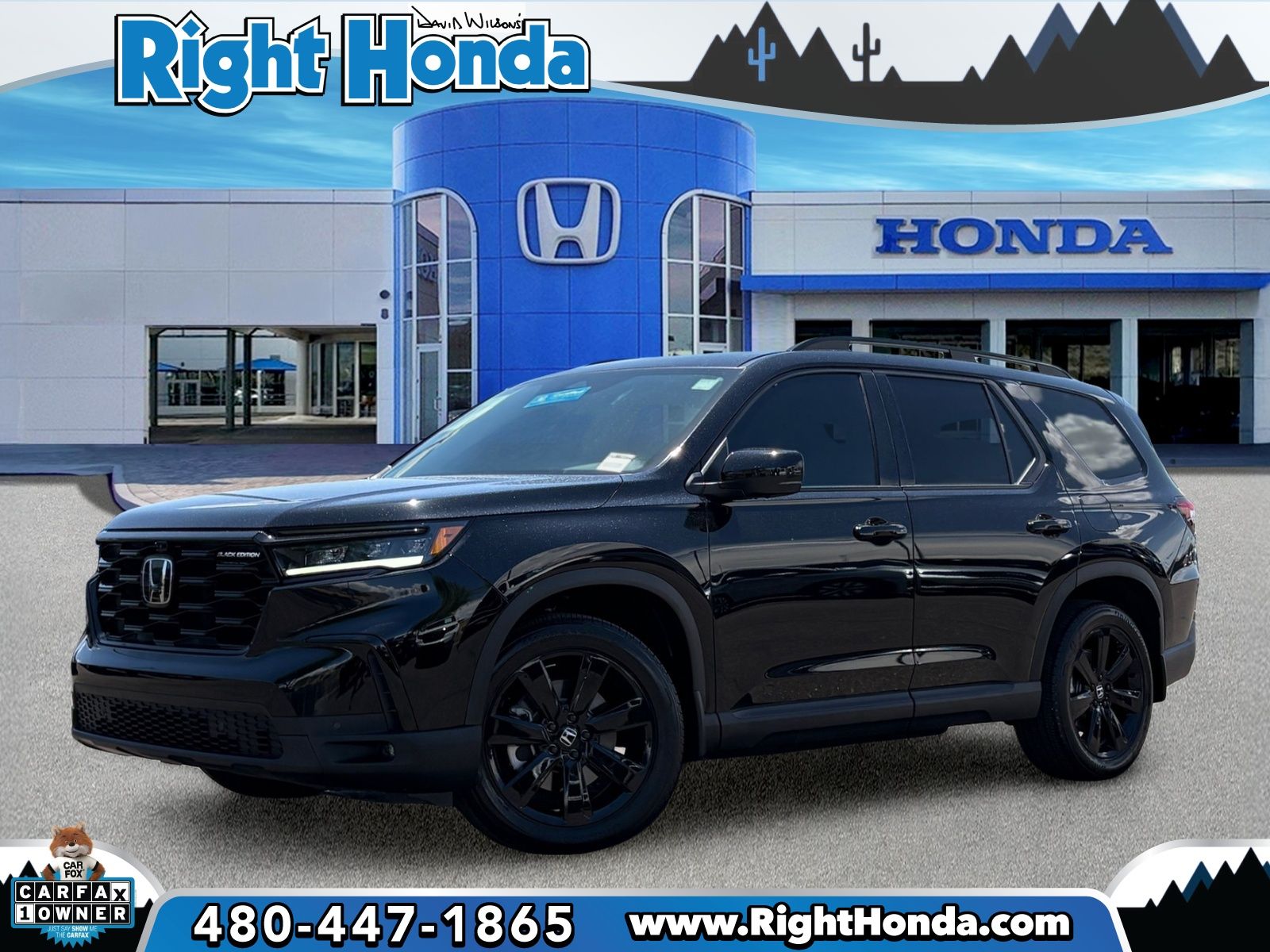 Crystal Black Pearl 2025 Honda Pilot Black Edition AWD SUV / Crossover All-Wheel Drive Automatic