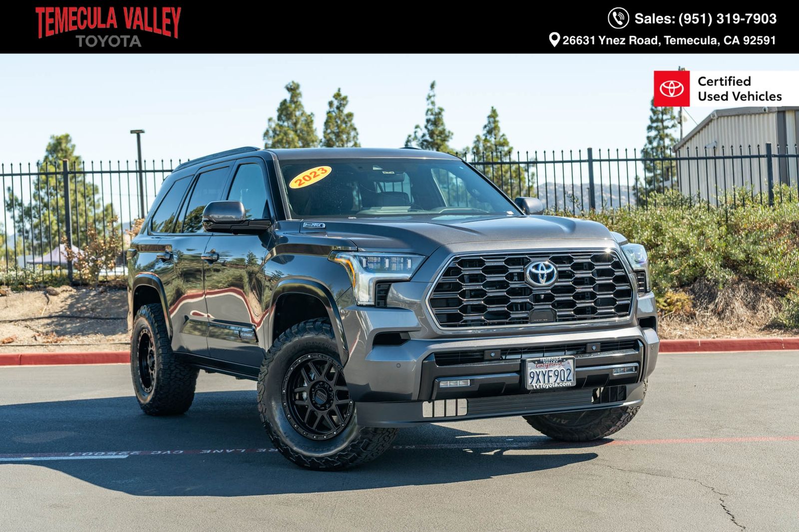 Magnetic Gray Metallic 2023 Toyota Sequoia SUV / Crossover Four-Wheel Drive Automatic