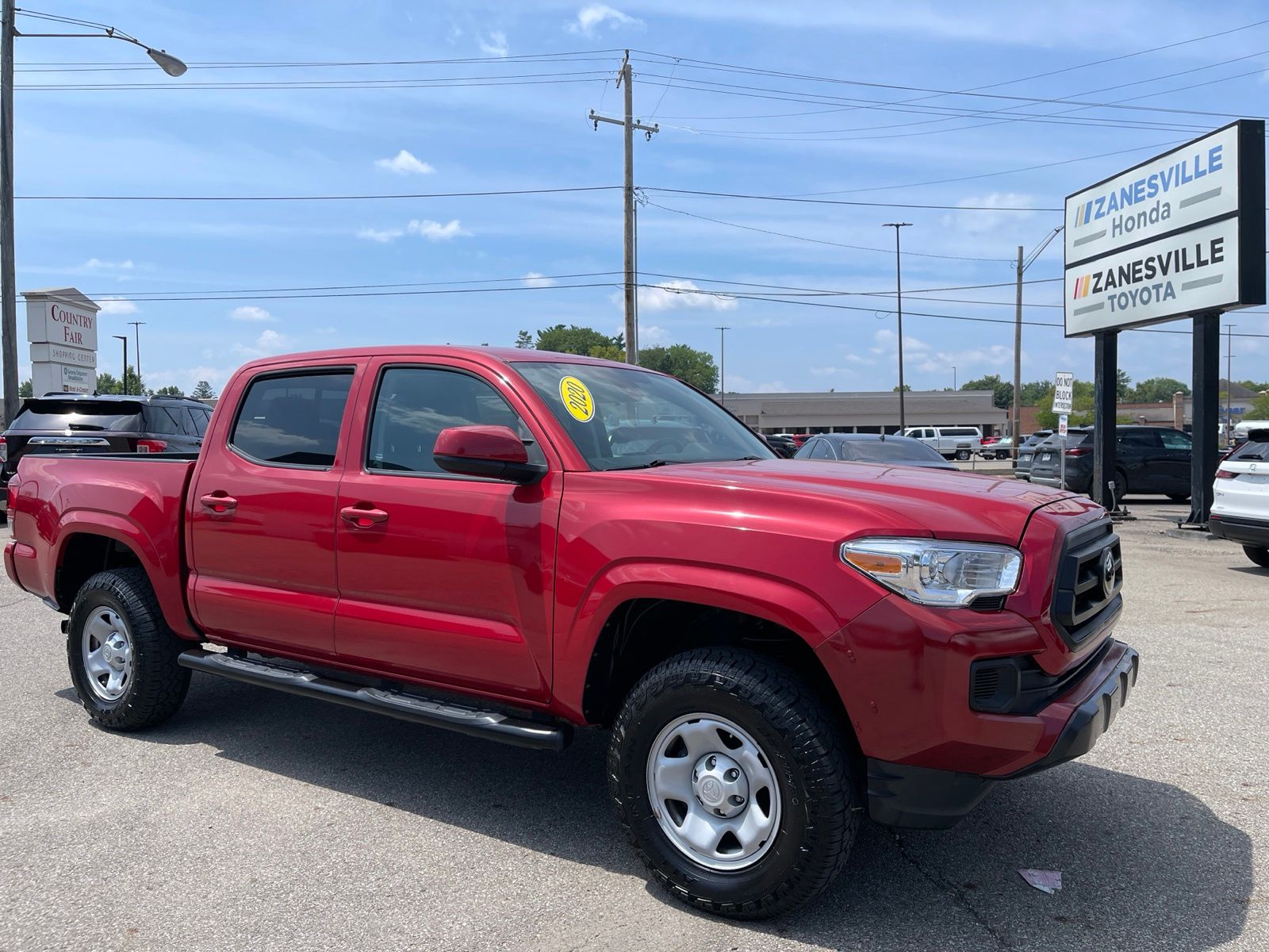 Barcelona Red Metallic 2020 Toyota Tacoma Pickup Truck Four-Wheel Drive 6-Speed Automatic