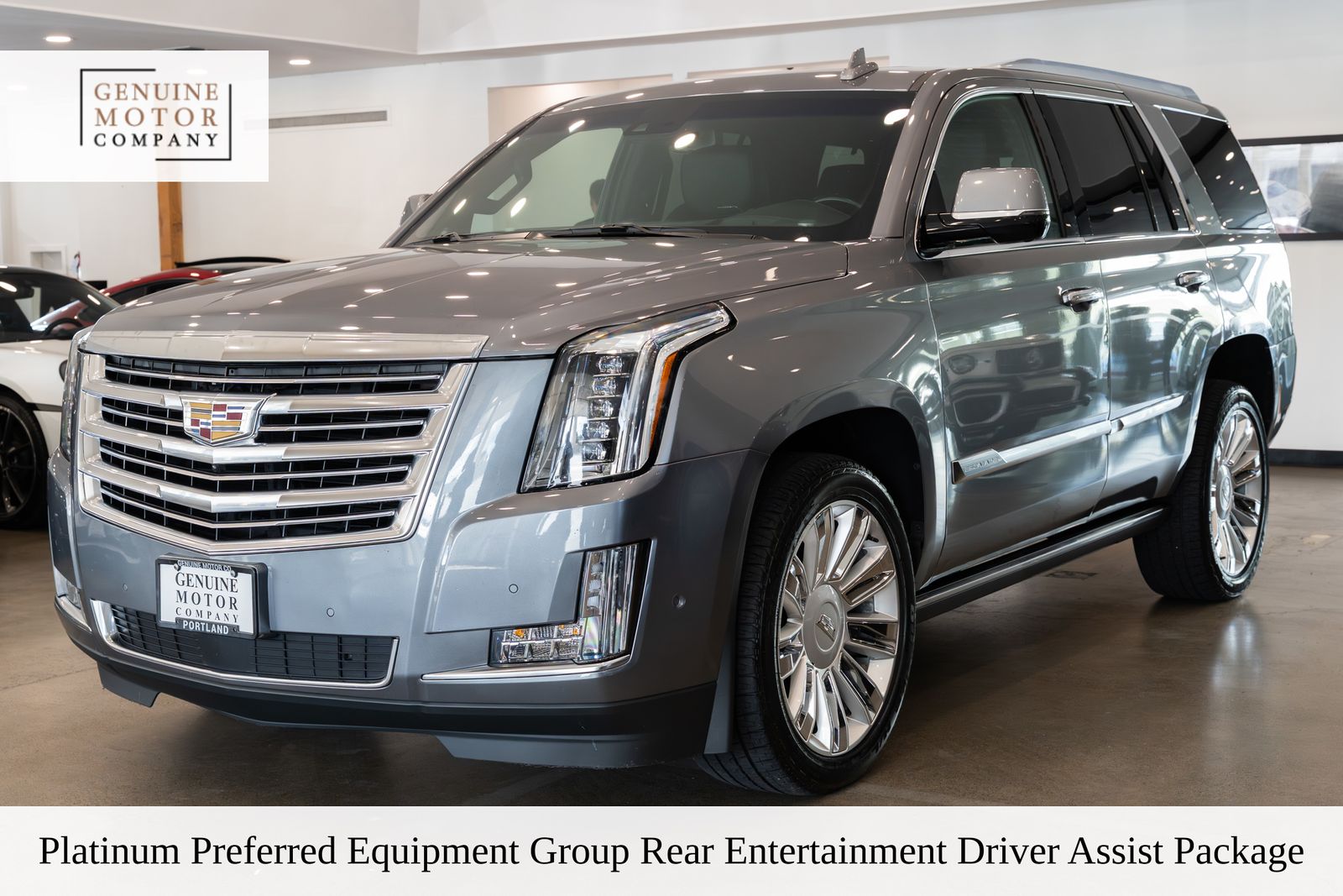 Gray (Satin Steel Metallic) 2018 Cadillac Escalade SUV / Crossover Four-Wheel Drive