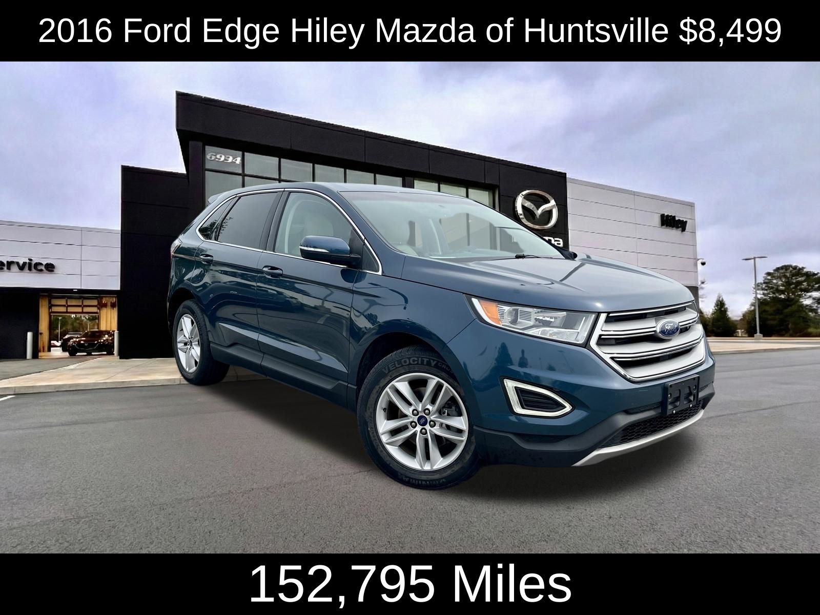 Blue Metallic 2016 Ford Edge SEL SUV / Crossover Front-Wheel Drive 6-Speed Automatic