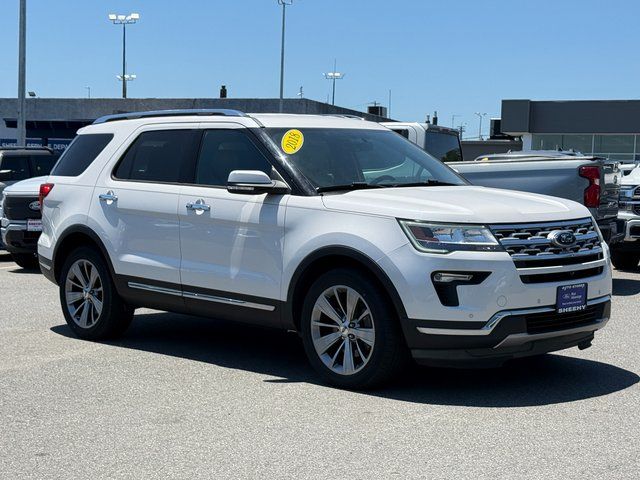 White Platinum Clearcoat Metallic 2018 Ford Explorer Limited AWD SUV / Crossover All-Wheel Drive 6-Speed Automatic
