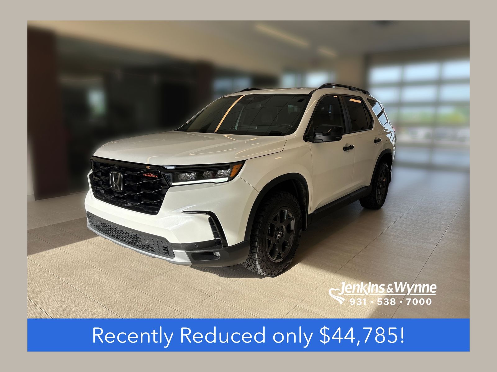 Platinum White Pearl 2025 Honda Pilot TrailSport AWD SUV / Crossover All-Wheel Drive Automatic