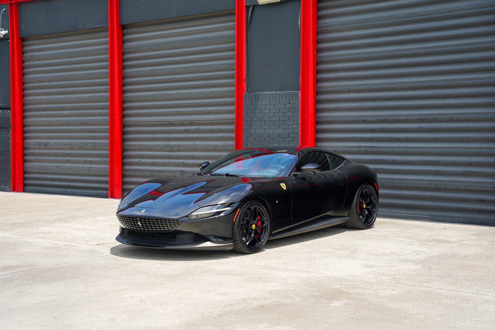 Black 2023 Ferrari Roma Coupe Rear-Wheel Drive 8-Speed Manual
