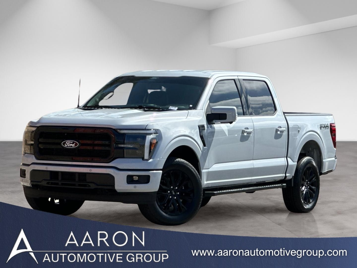 White Metallic 2025 Ford F-150 Lariat SuperCrew 4WD Pickup Truck Four-Wheel Drive Automatic