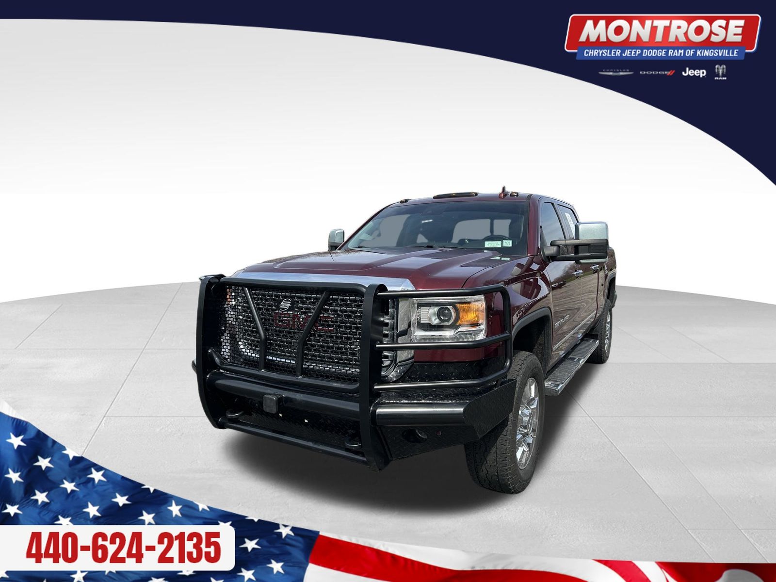 Garnet 2016 GMC Sierra 2500HD Denali Crew Cab SB 4WD Pickup Truck Four-Wheel Drive 6-Speed Automatic Overdrive