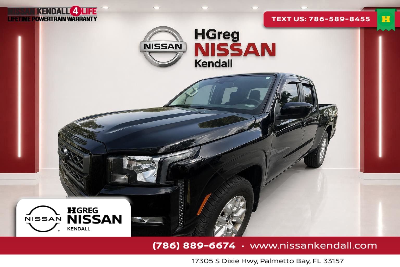 Super Black 2022 Nissan Frontier Pickup Truck 4X2 9-Speed Automatic