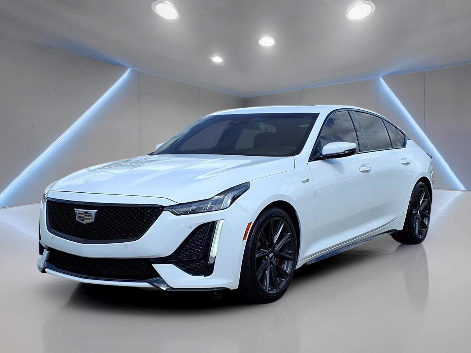 2024 Cadillac CT5 V-Series White at AutoSavvy Houston Southwest