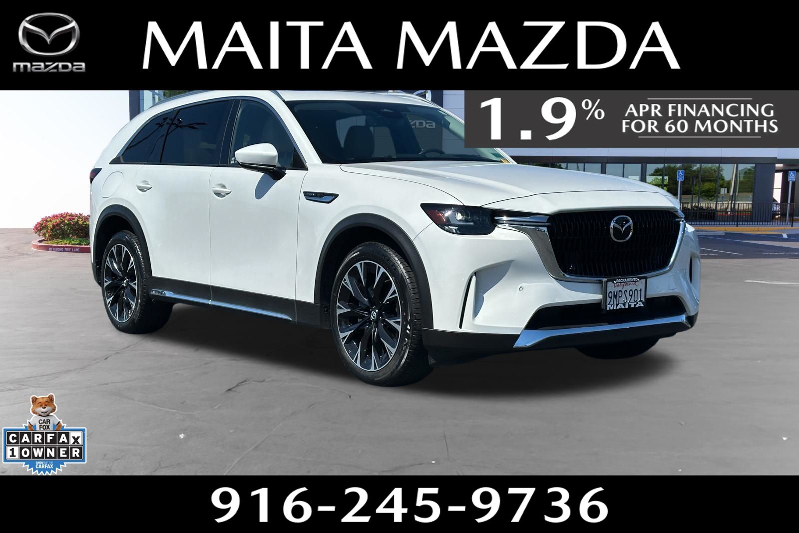 Rhodium White Premium 2024 Mazda CX-90 PHEV Premium AWD SUV / Crossover All-Wheel Drive 8-Speed Automatic