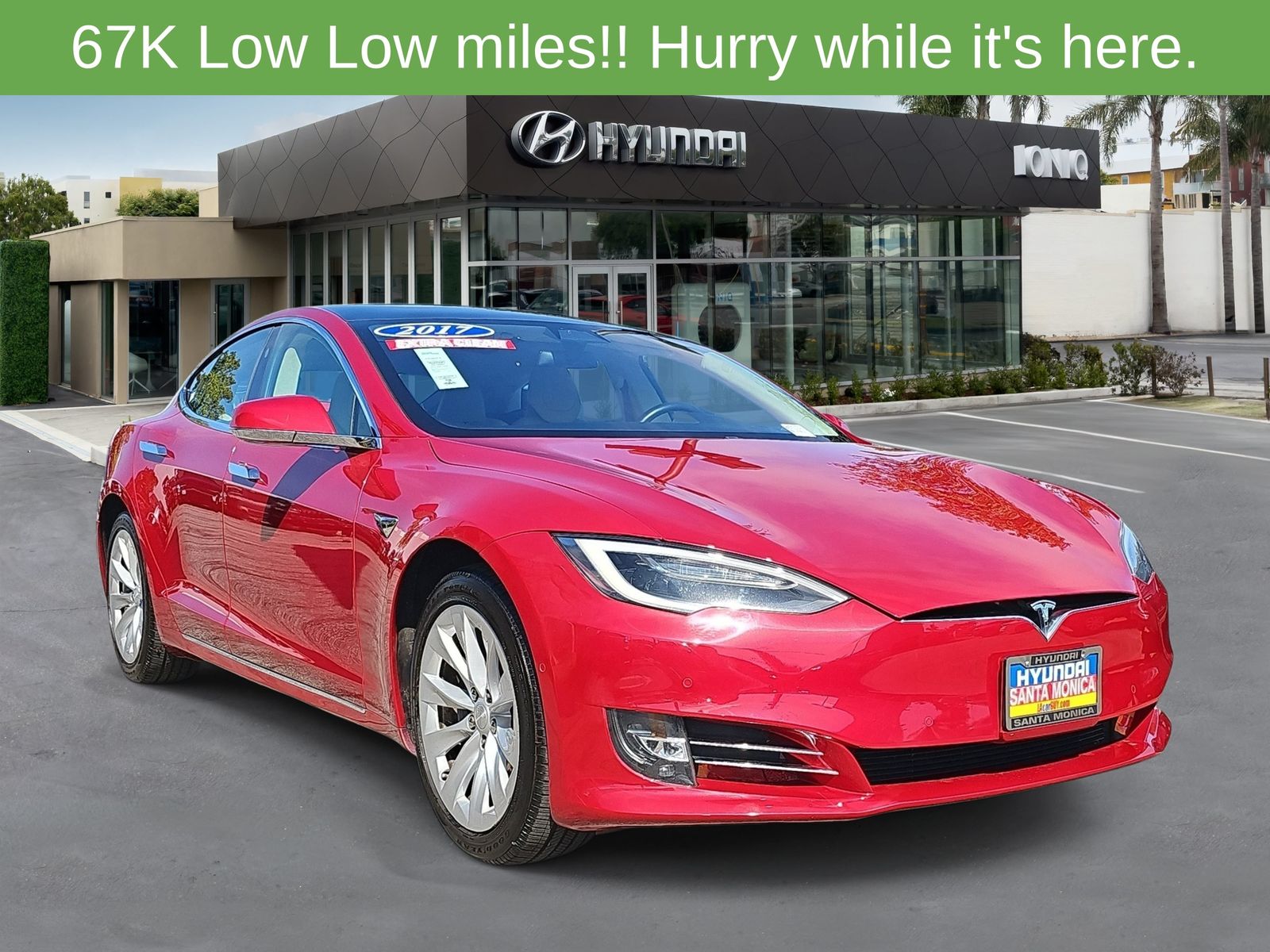 Red Multi-Coat 2017 Tesla Model S Sedan Rear-Wheel Drive 1-Speed Automatic