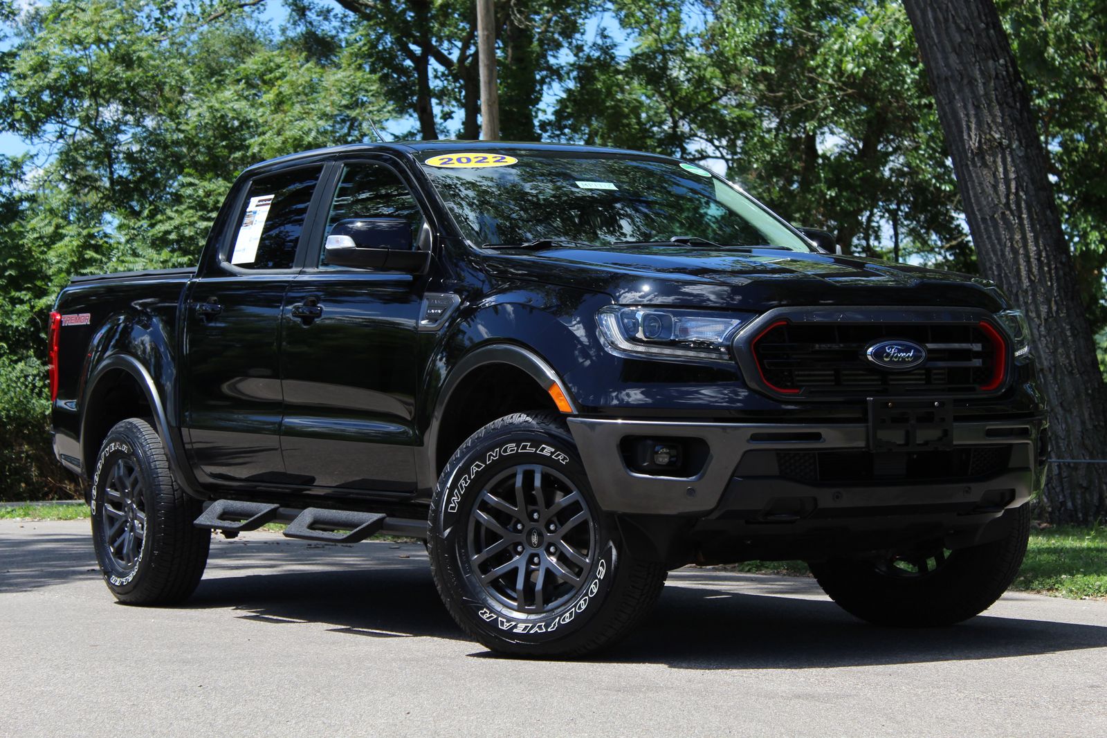 Black 2022 Ford Ranger Pickup Truck Four-Wheel Drive Automatic
