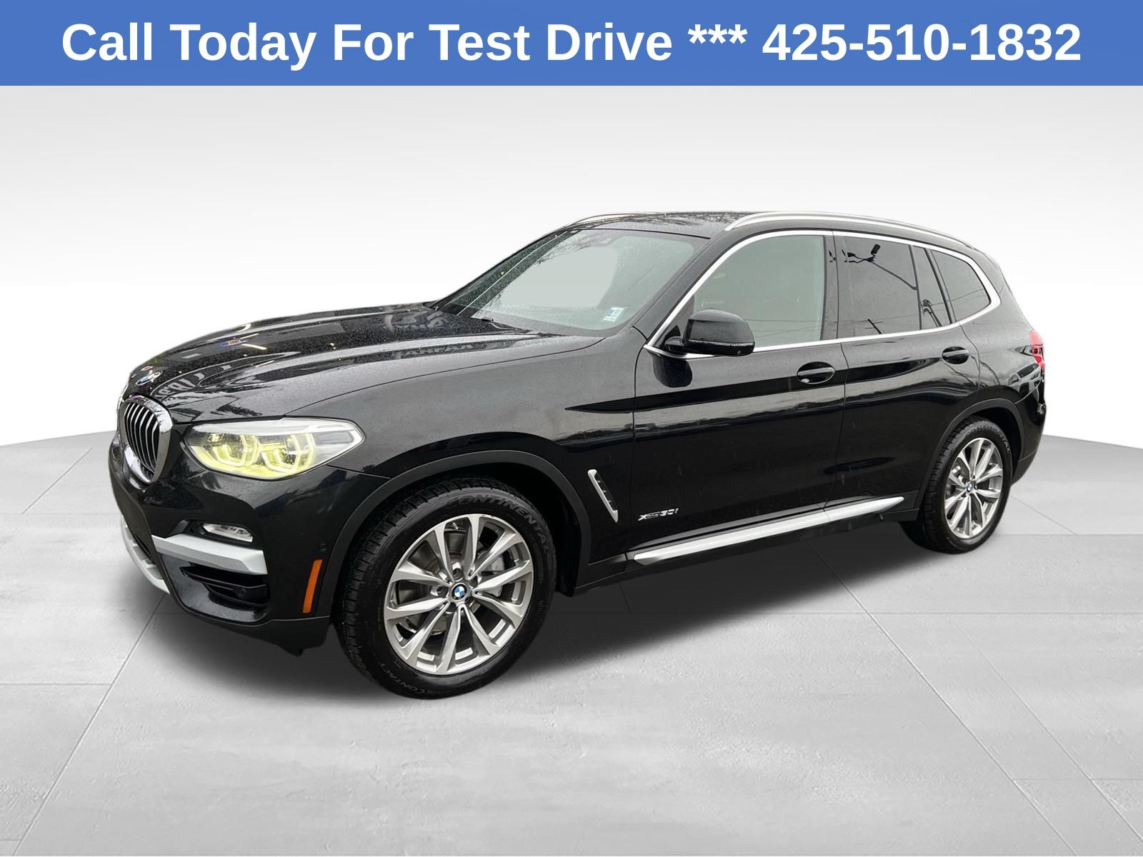 Black Sapphire Metallic 2018 BMW X3 SUV / Crossover All-Wheel Drive 8-Speed Automatic