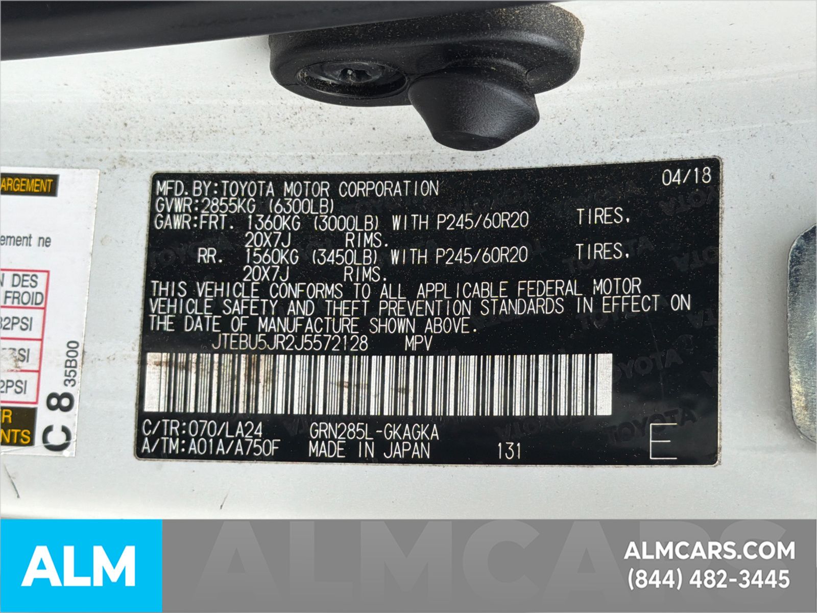 Certified Used 2018 Blizzard Pearl Toyota Limited image 38
