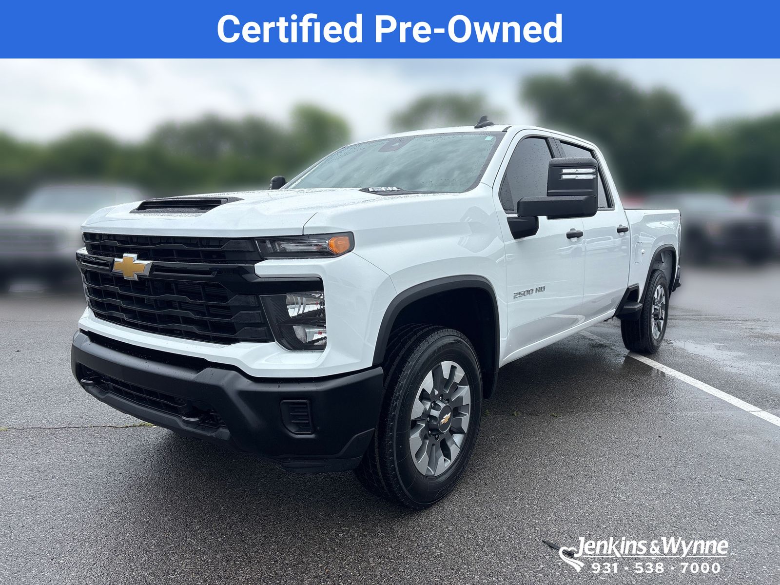 Summit White 2025 Chevrolet Silverado 2500HD Work Truck Crew Cab RWD Pickup Truck 4X2 Automatic