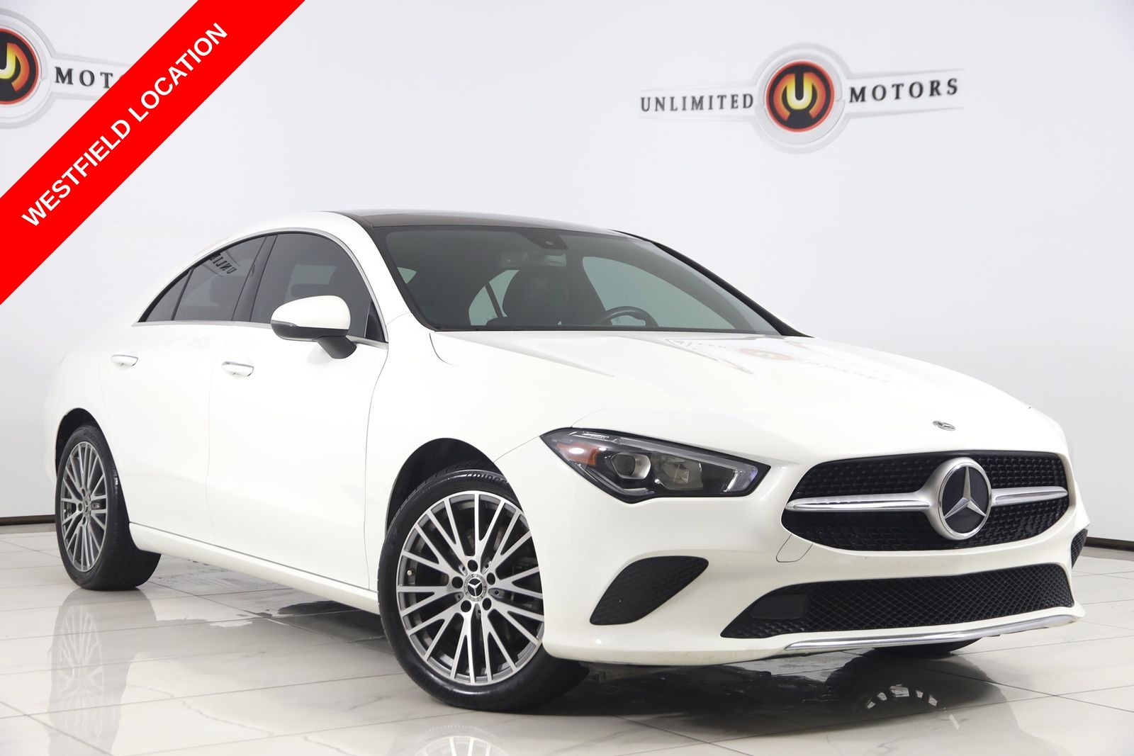 Polar White 2021 Mercedes-Benz CLA Coupe All-Wheel Drive 7-Speed Automatic