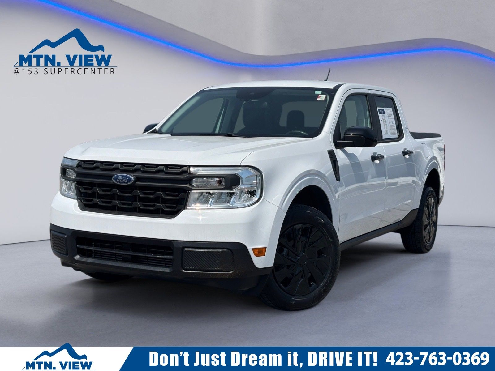 Oxford White 2022 Ford Maverick XL SuperCrew FWD Pickup Truck Front-Wheel Drive 8-Speed Automatic