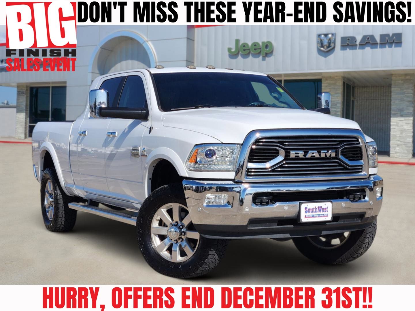 2018 RAM 3500 Laramie Longhorn Mega Cab 4WD