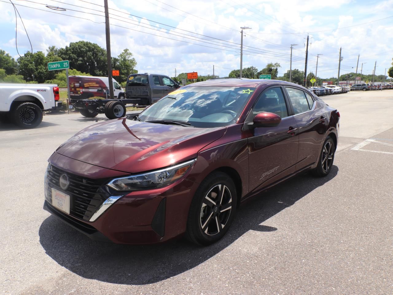 Rosewood Metallic 2024 Nissan Sentra Sedan Front-Wheel Drive Continuously Variable Transmission