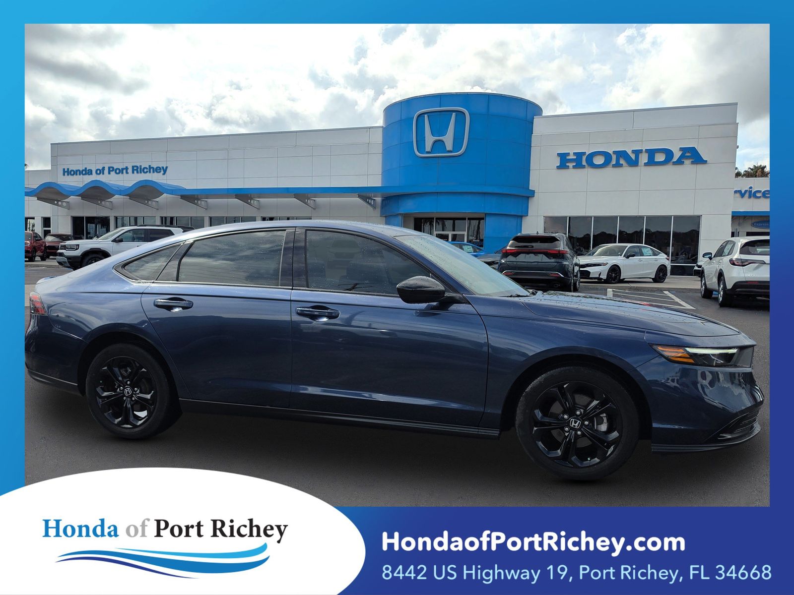 Canyon River Blue Metallic 2025 Honda Accord Sedan Front-Wheel Drive Continuously Variable Transmission