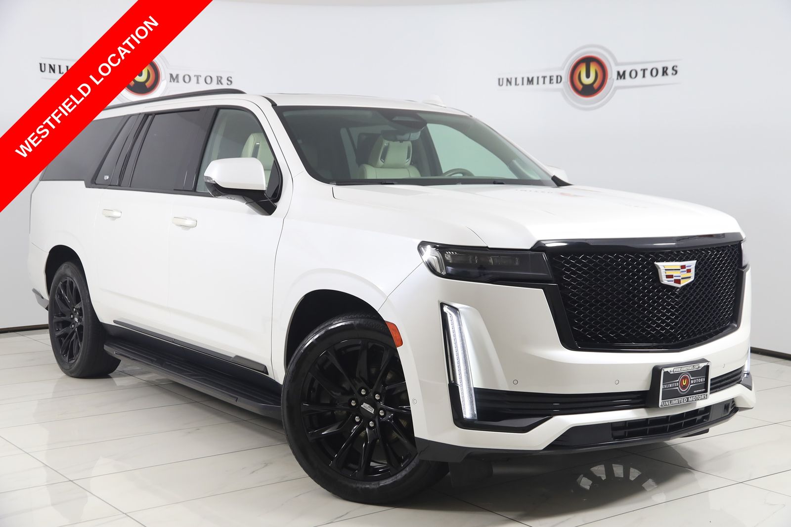 Crystal White Tricoat 2021 Cadillac Escalade ESV SUV / Crossover Four-Wheel Drive
