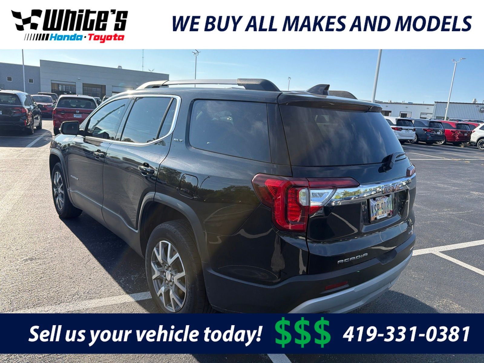 Black (Ebony Twilight Metallic) 2023 GMC Acadia SUV / Crossover Four-Wheel Drive 9-Speed Automatic