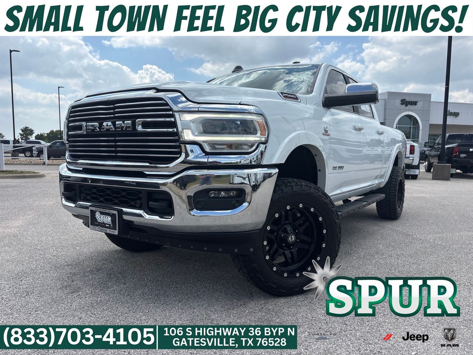 Bright White Clearcoat 2022 RAM 2500 Pickup Truck Four-Wheel Drive 6-Speed Automatic