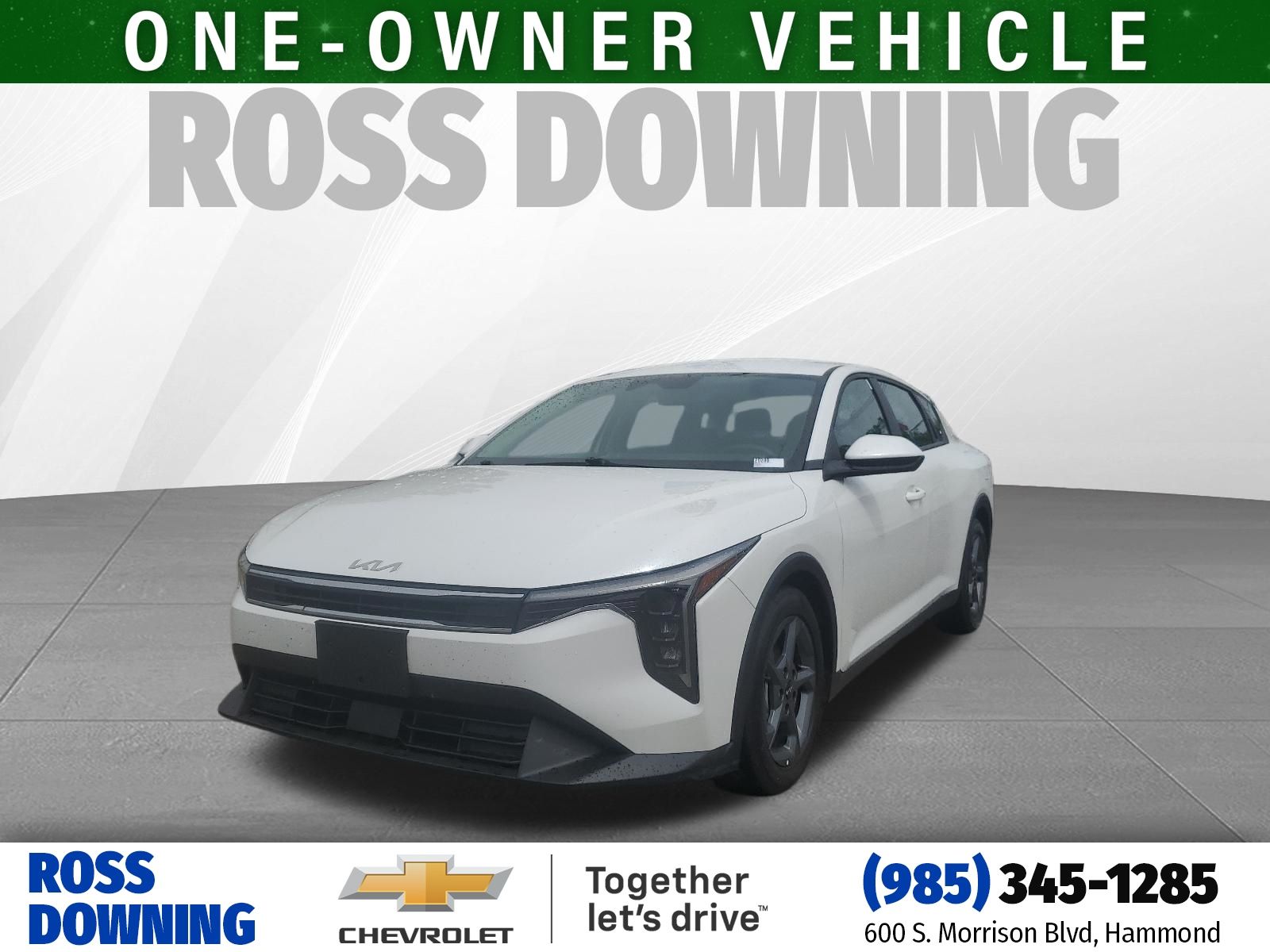 Snow White Pearl 2025 Kia K4 LXS FWD Sedan Front-Wheel Drive Continuously Variable Transmission