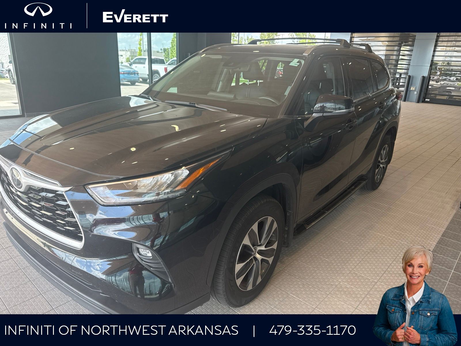 Midnight Black Metallic 2020 Toyota Highlander SUV / Crossover All-Wheel Drive 8-Speed Automatic