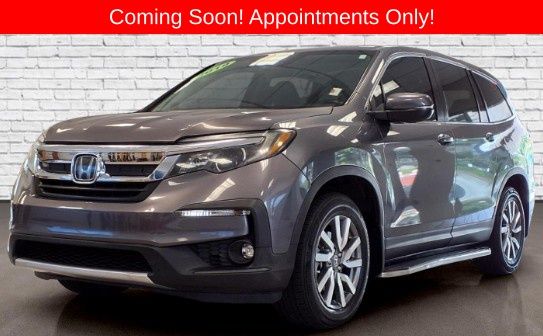 Gray 2019 Honda Pilot EX-L FWD SUV / Crossover Front-Wheel Drive 6-Speed Automatic