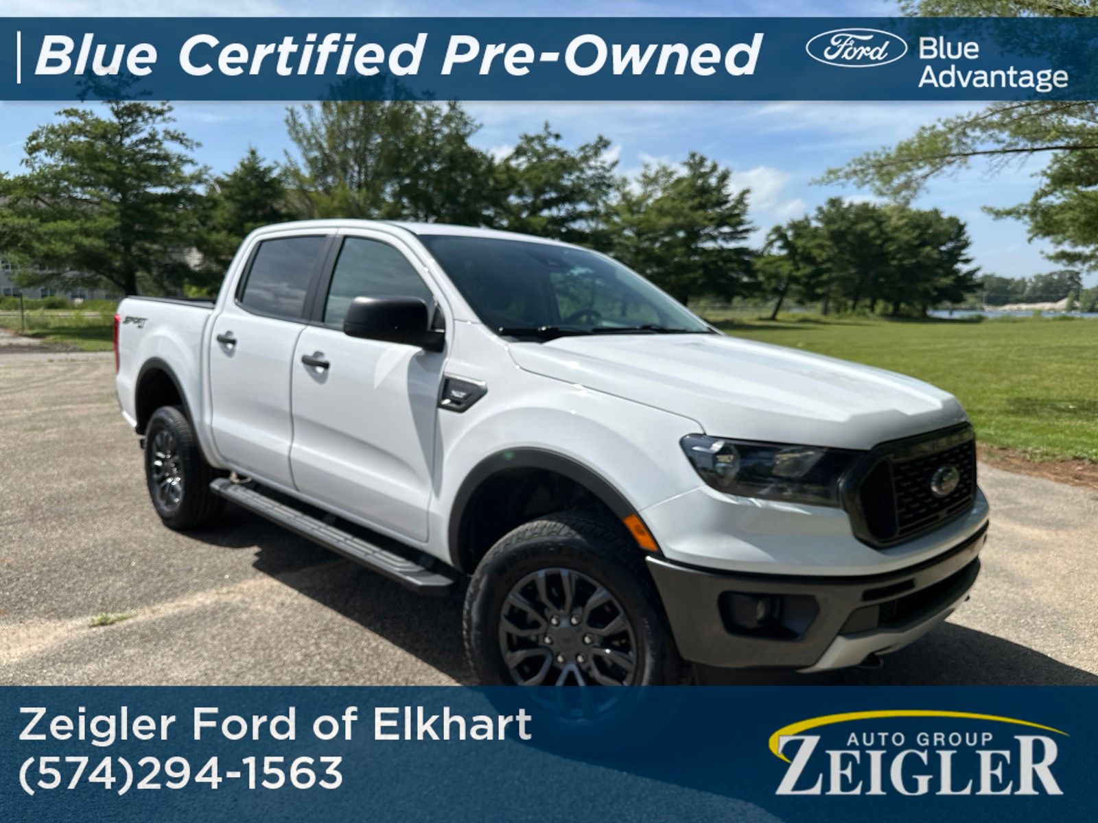 Oxford White 2023 Ford Ranger Pickup Truck Four-Wheel Drive Automatic